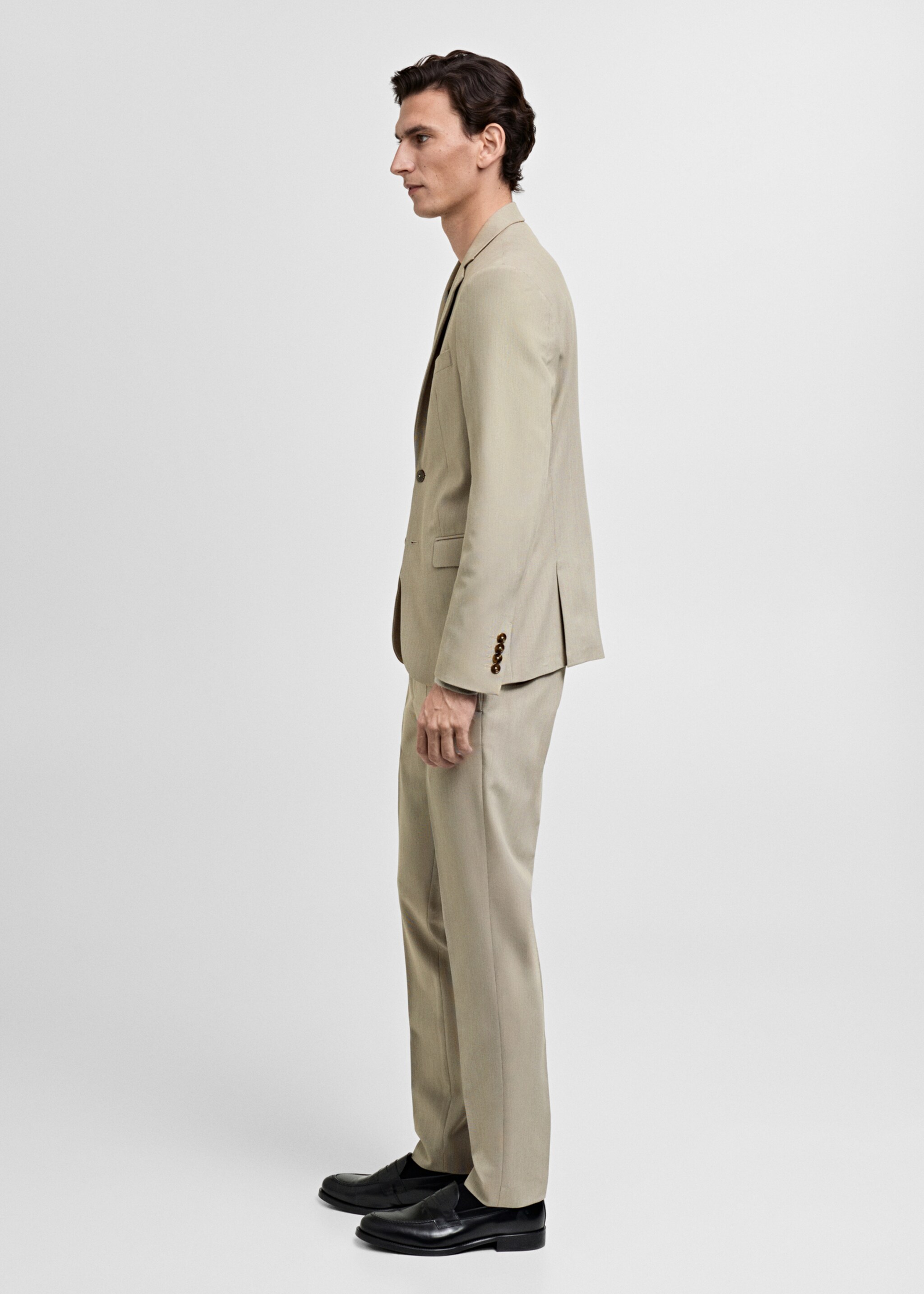 Pantalon costume Parí super slim-fit - Détail de l'article 6, Beige. Ref: 87010630-00.