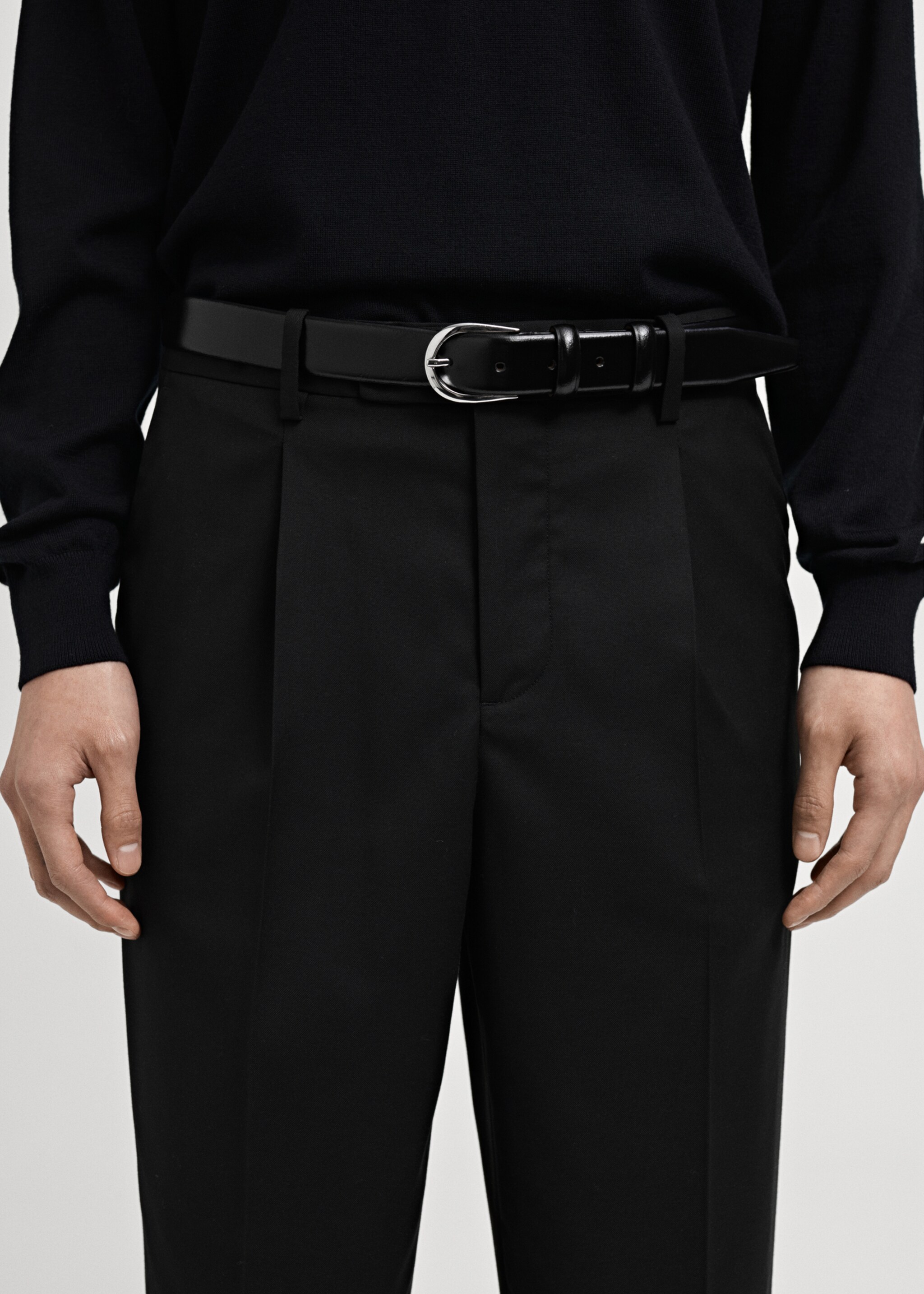 Pantalons vestit Boston regular fit - Detall de l'article 1, Negre. Ref: 87010631-00.