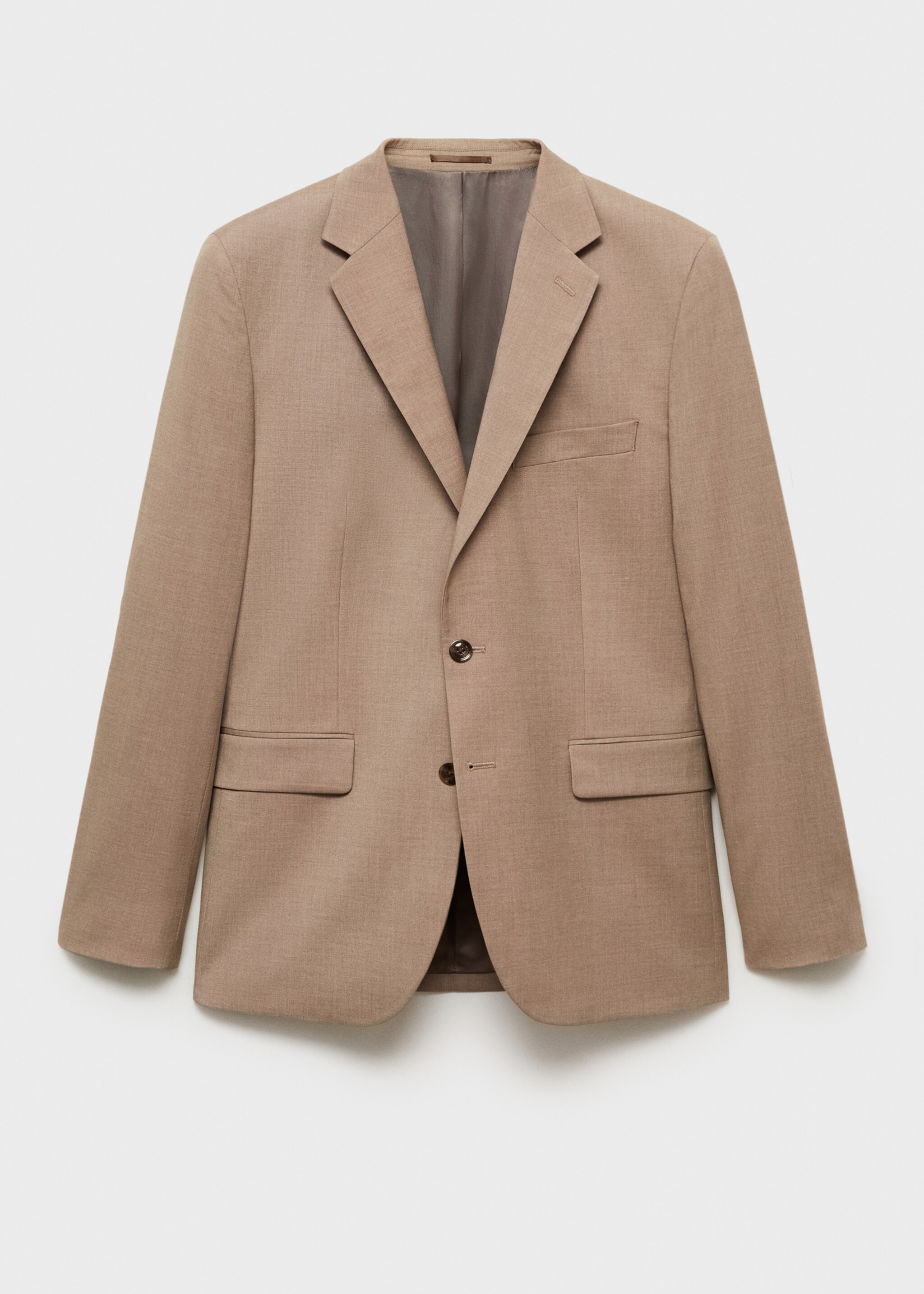 Milan slim-fit suit jacket - Article without model, Beige. Ref: 87010635-00.