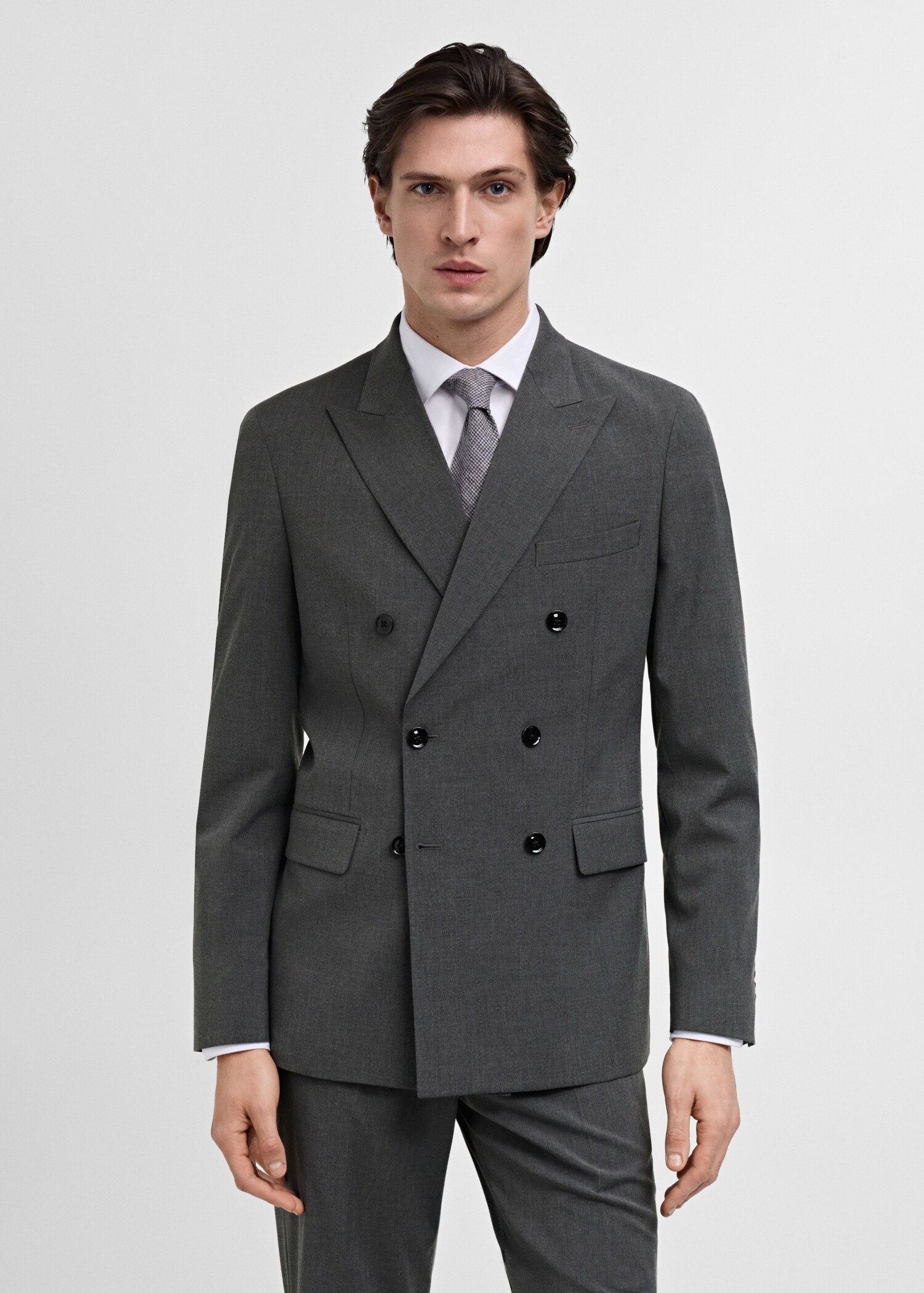 Americana vestit Mònaco creuada slim fit - Pla mig