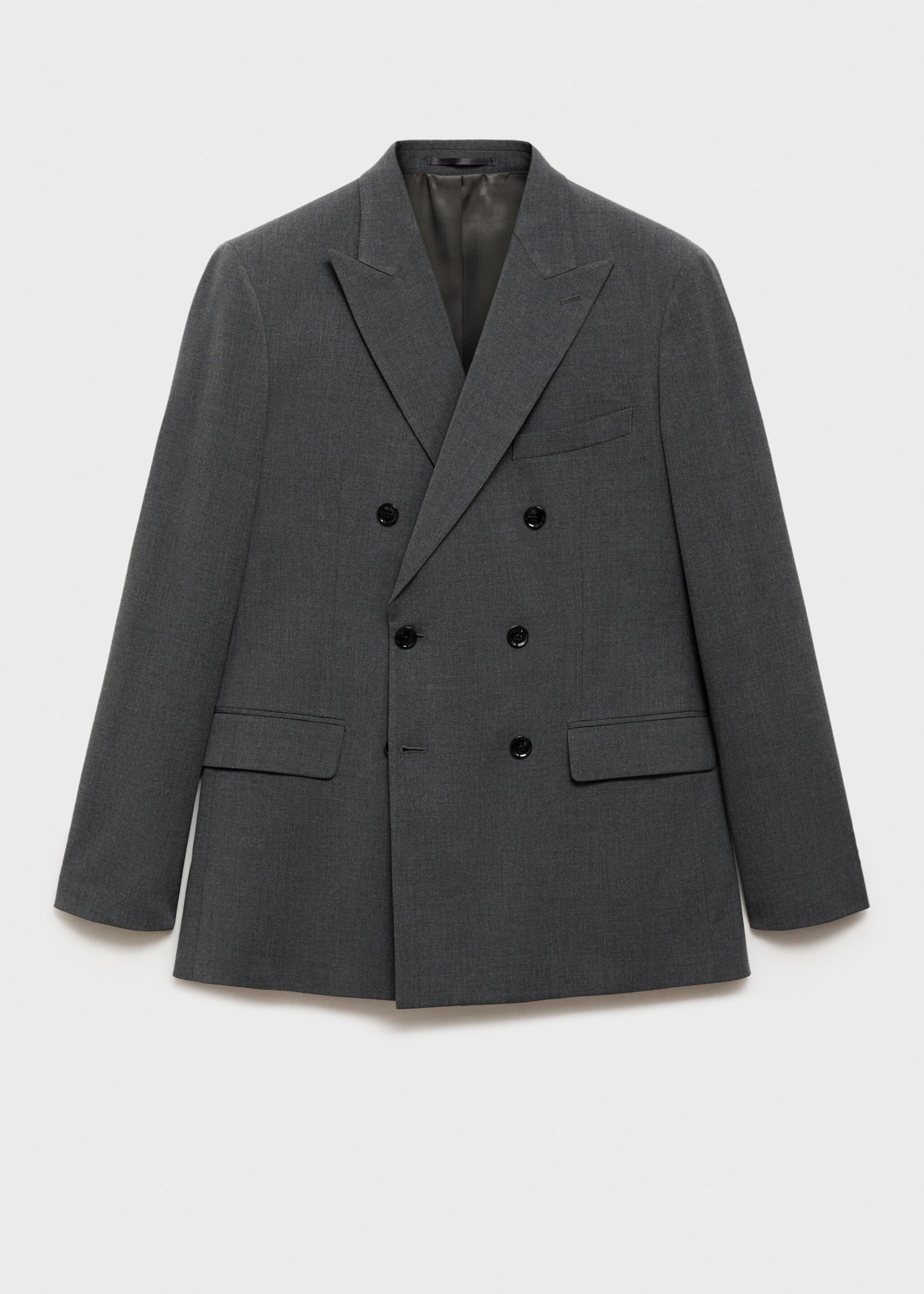 Americana vestit Mònaco creuada slim fit - Article sense model, Gris. Ref: 87010636-00.