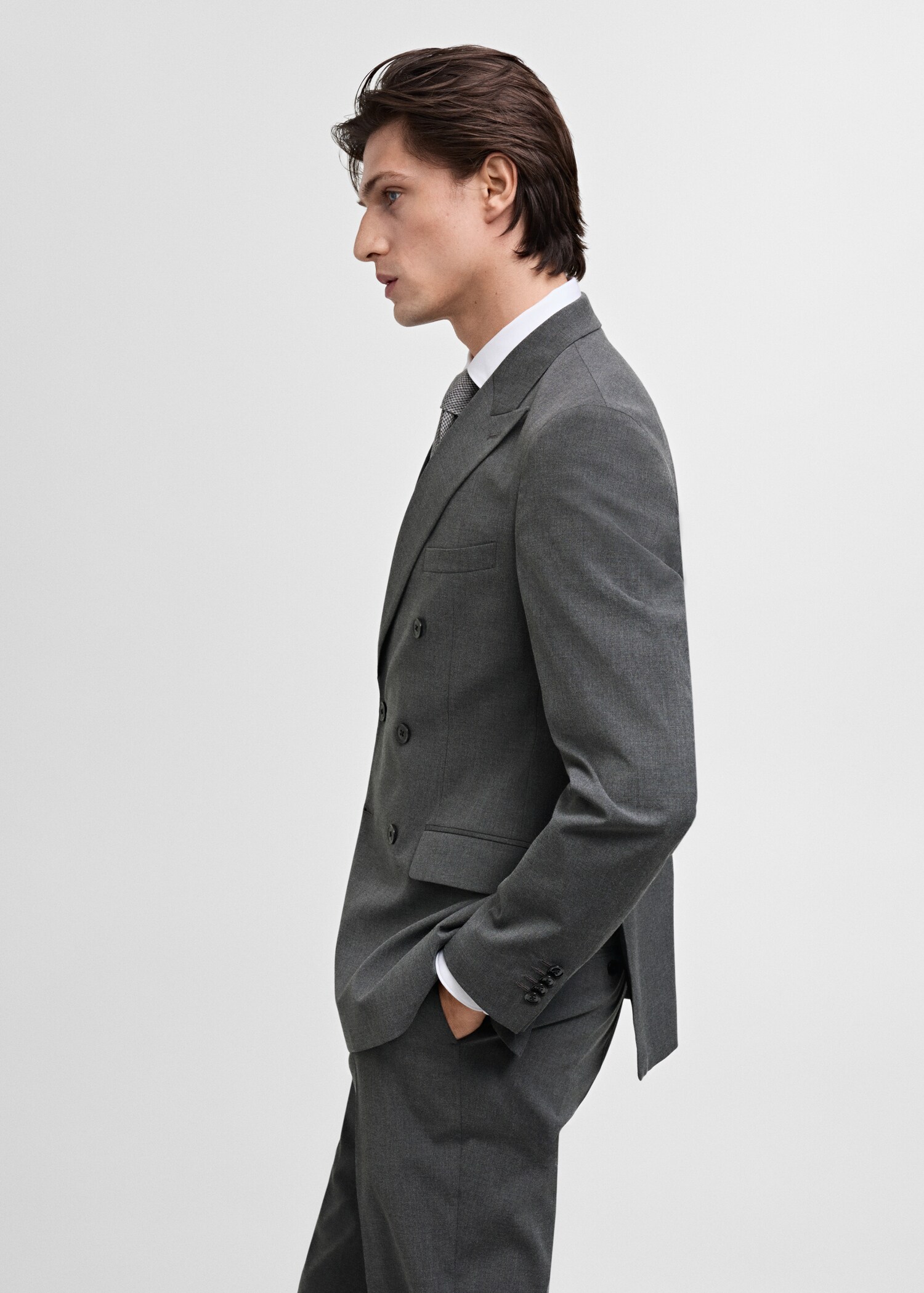 Americana vestit Mònaco creuada slim fit - Detall de l'article 2