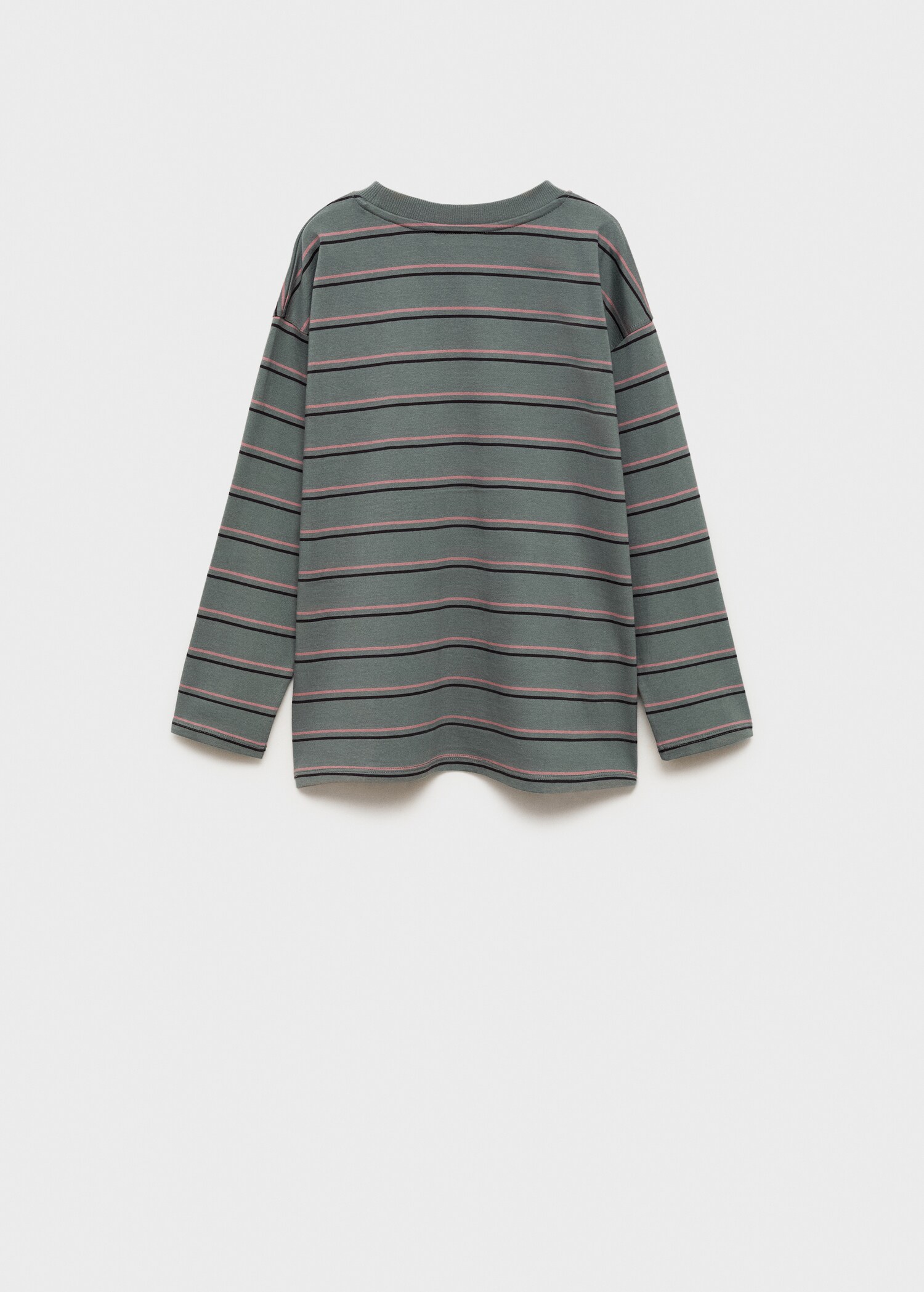 Striped oversized t-shirt - Reverse of the article