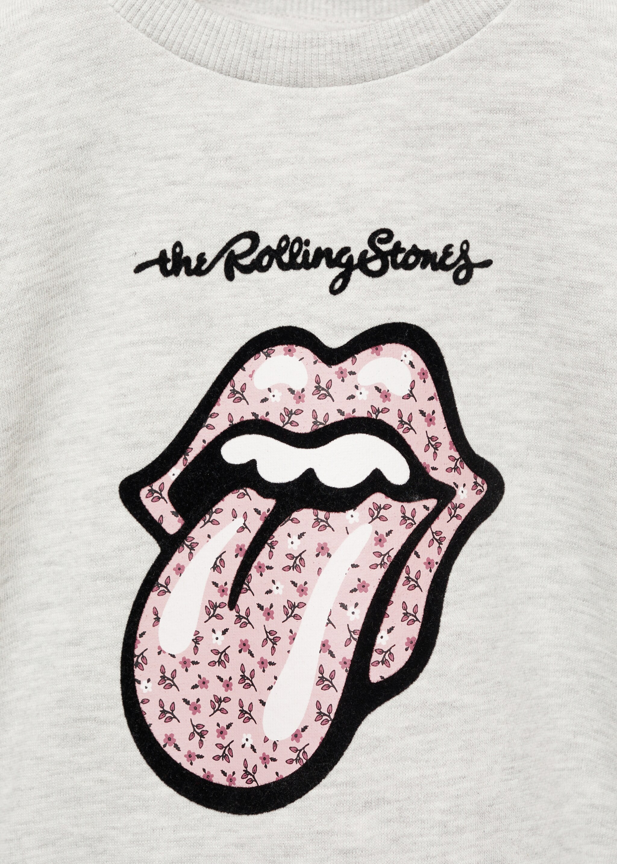 The Rolling Stones sweatshirt - Details of the article 8, Light Heather Grey. Ref: 87010649-00.