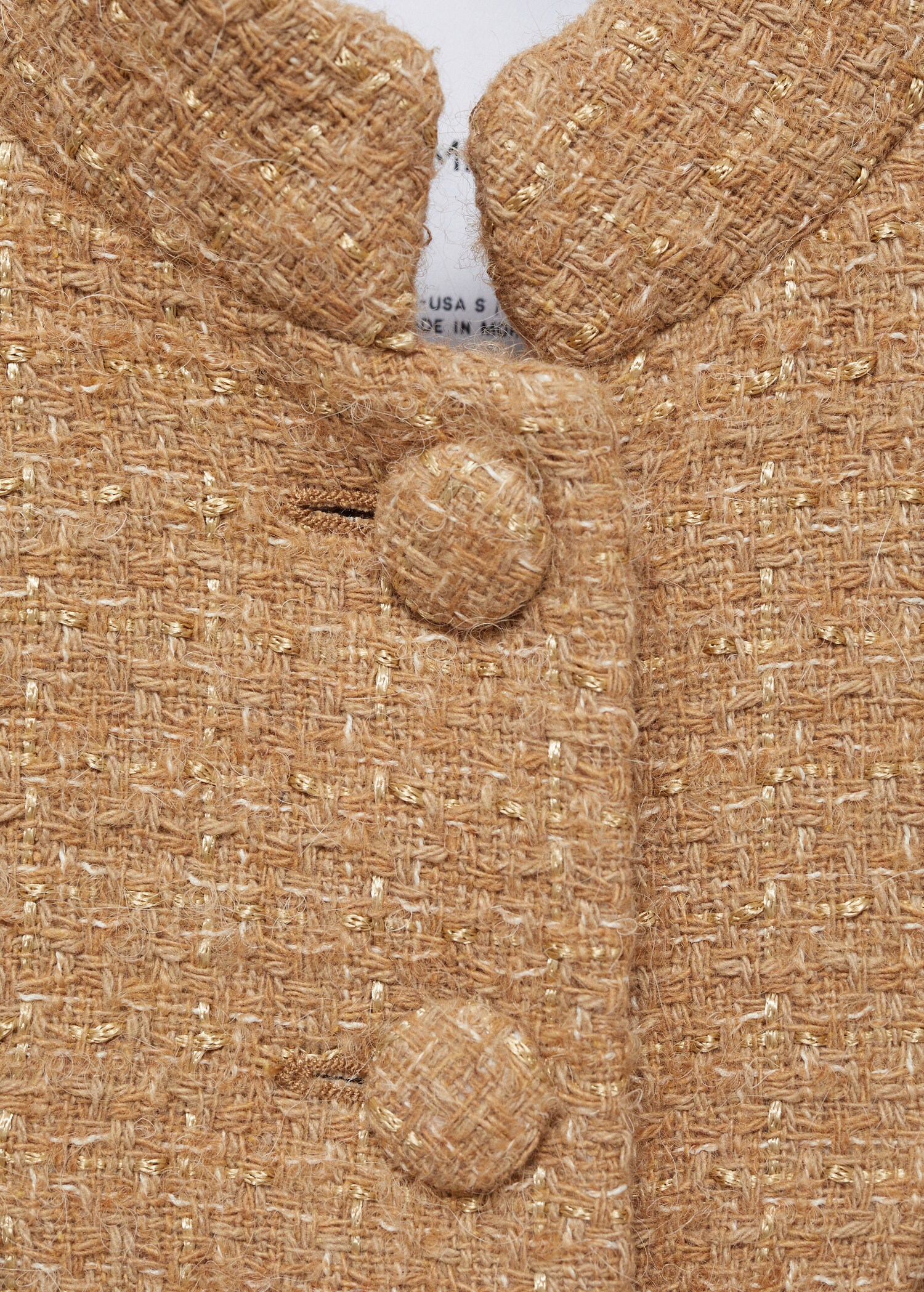Tweed jacket with striped collar - Details of the article 8