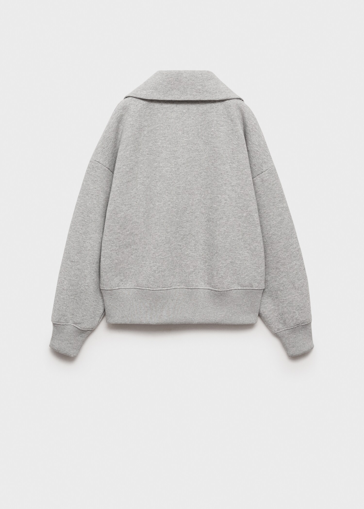 Turtleneck sweatshirt with zip - Reverse of the article