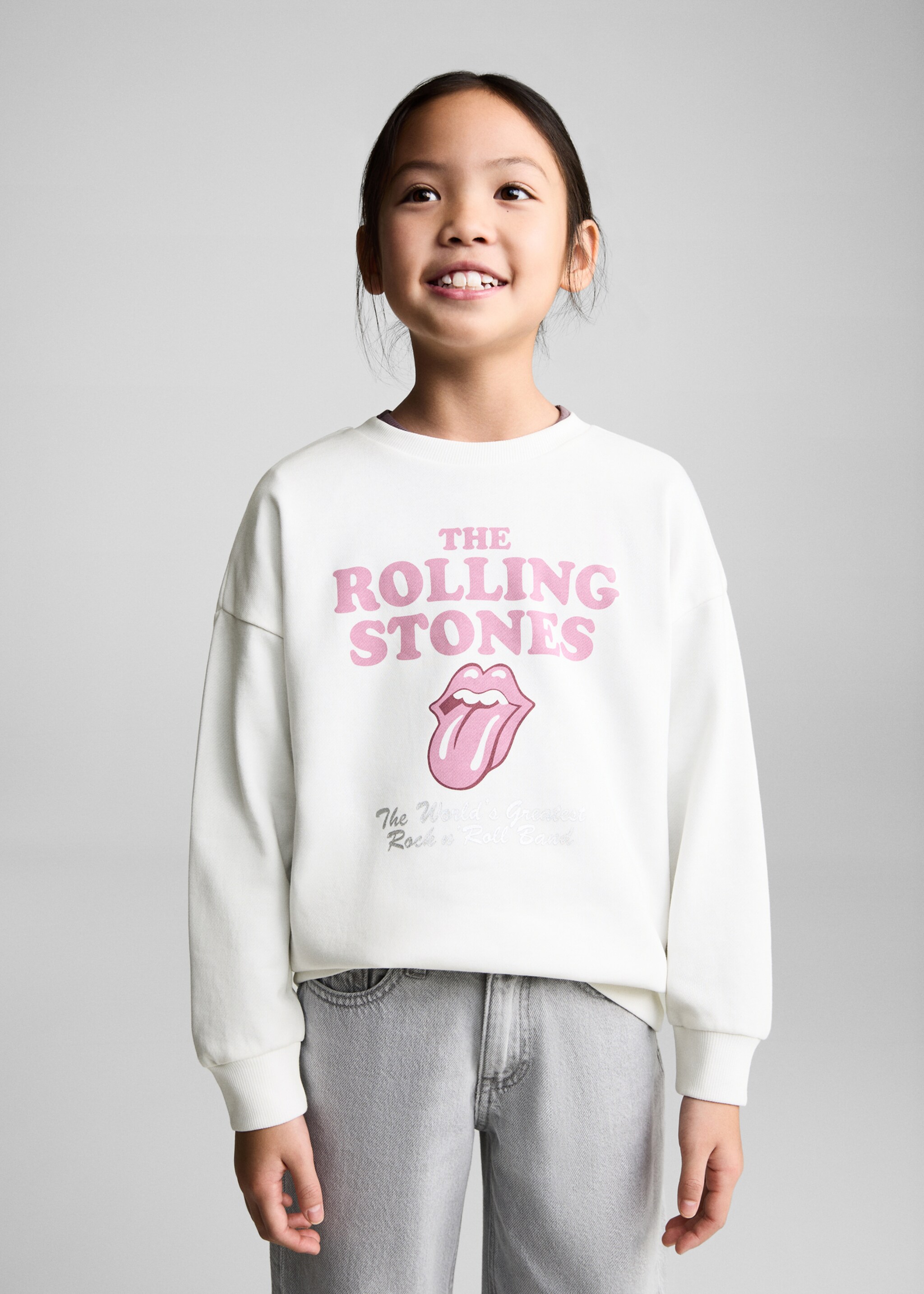 The Rolling Stones sweatshirt - Medium plane, Off White. Ref: 87011048-00.