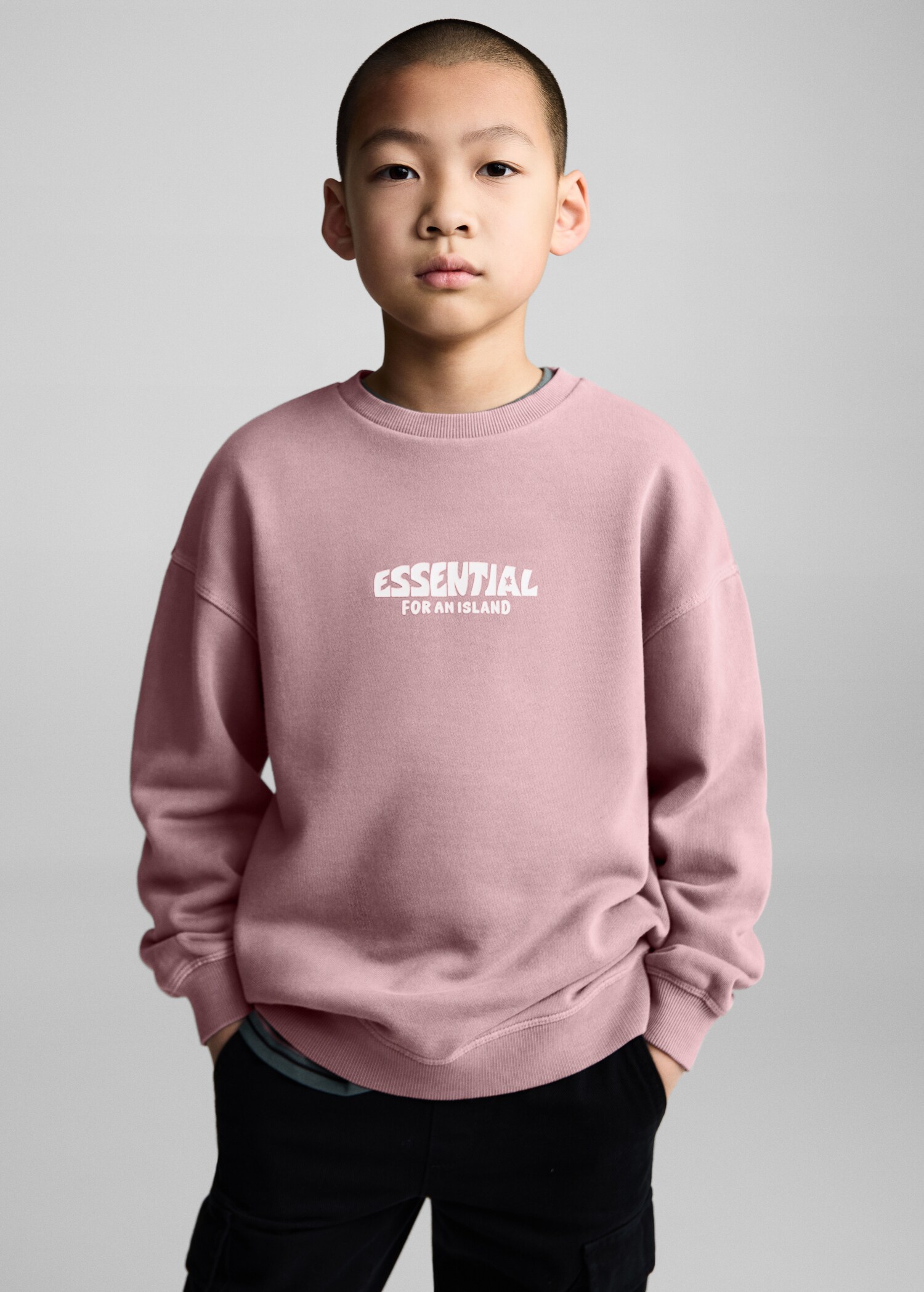 Message cotton sweatshirt - Medium plane