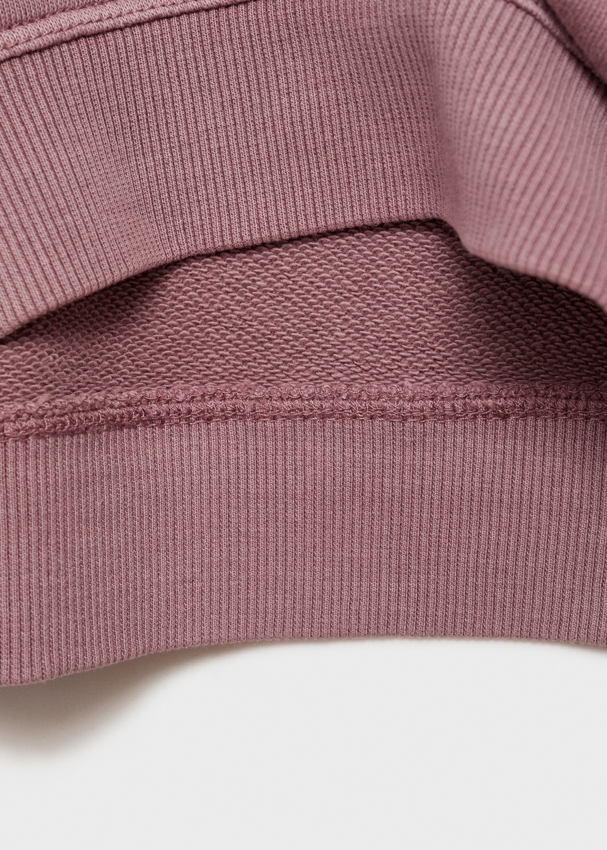 Message cotton sweatshirt - Details of the article 0, Light/Pastel Purple. Ref: 87011052-00.