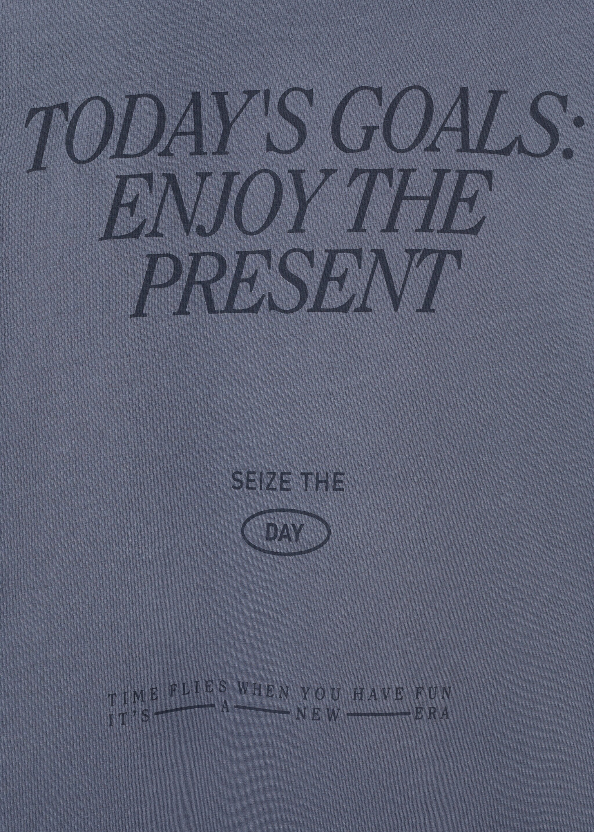 Samarreta cotó estampada - Detall de l'article 0, Blau. Ref: 87011061-00.