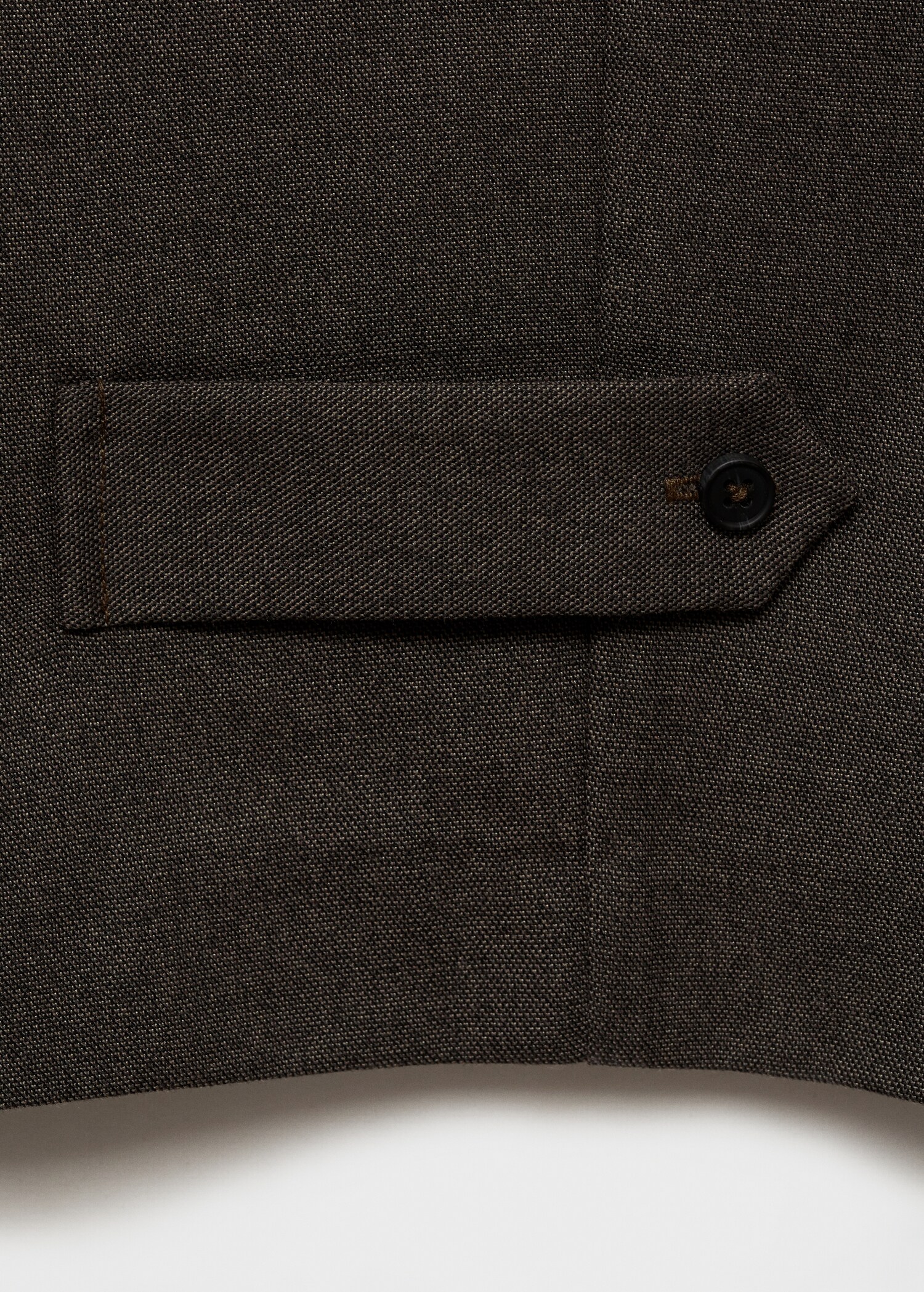 Buttoned-hem wide leg trousers - Details of the article 0