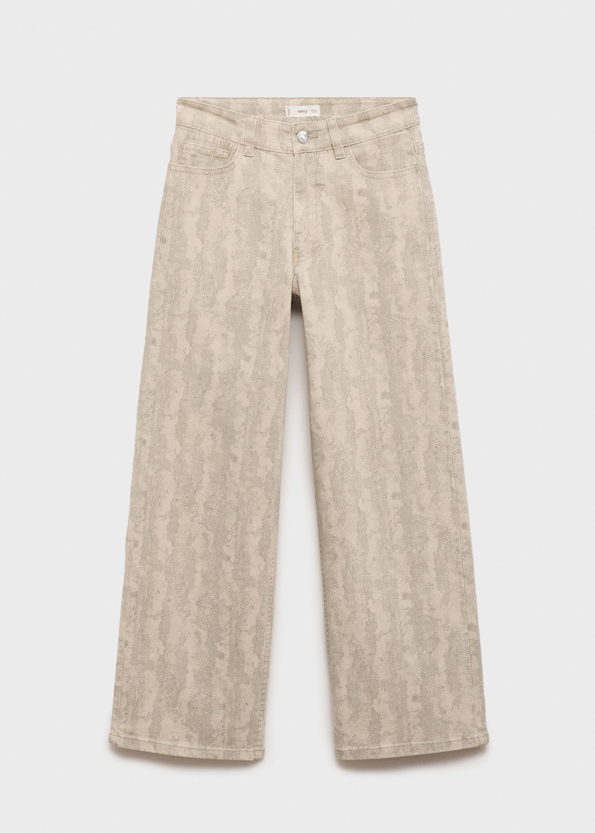 Jupe-culotte imprimée - Article sans modèle, Écru. Ref: 87011517-00.