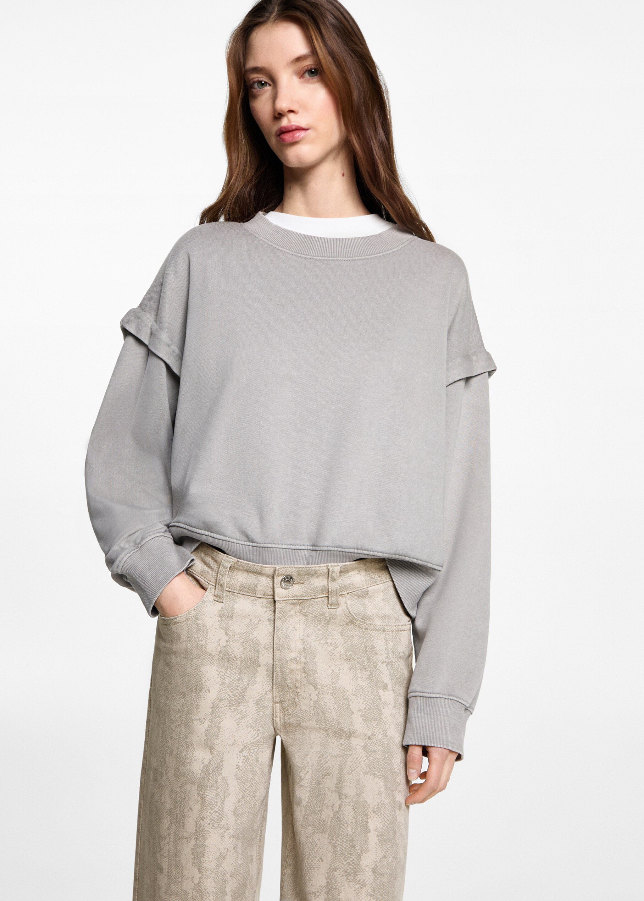 Jupe-culotte imprimée - Détail de l'article 1, Écru. Ref: 87011517-00.