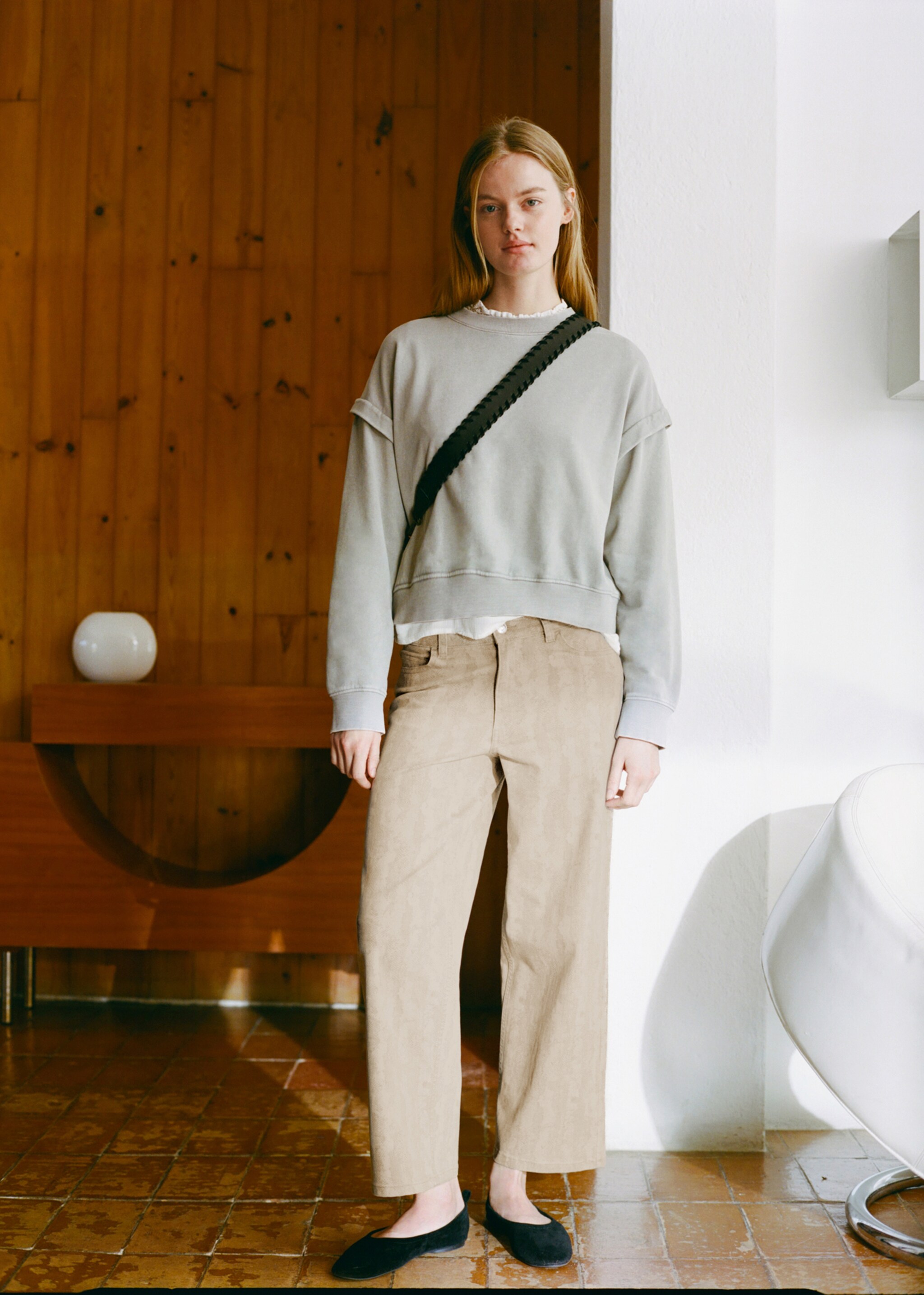 Jupe-culotte imprimée - Détail de l'article 5, Écru. Ref: 87011517-00.