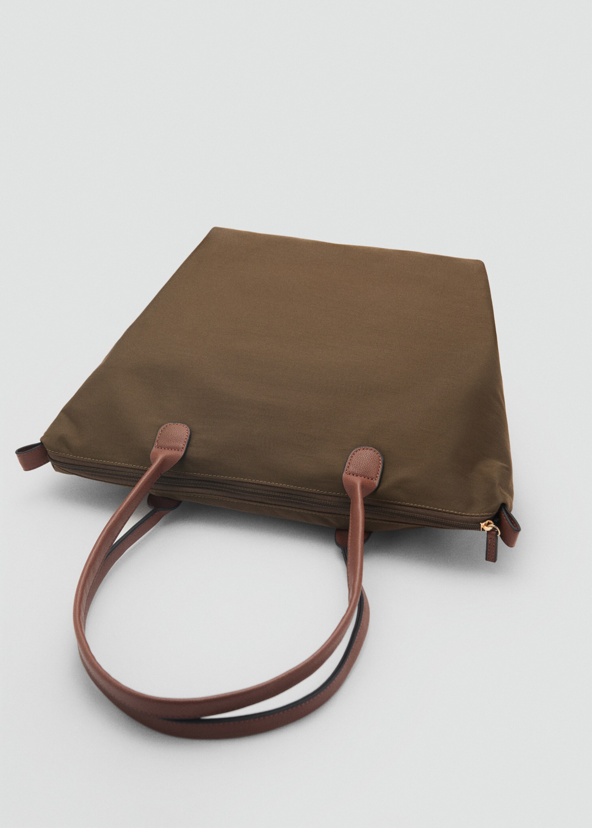Shopper bag - Details of the article 2, Khaki. Ref: 87011526-00.