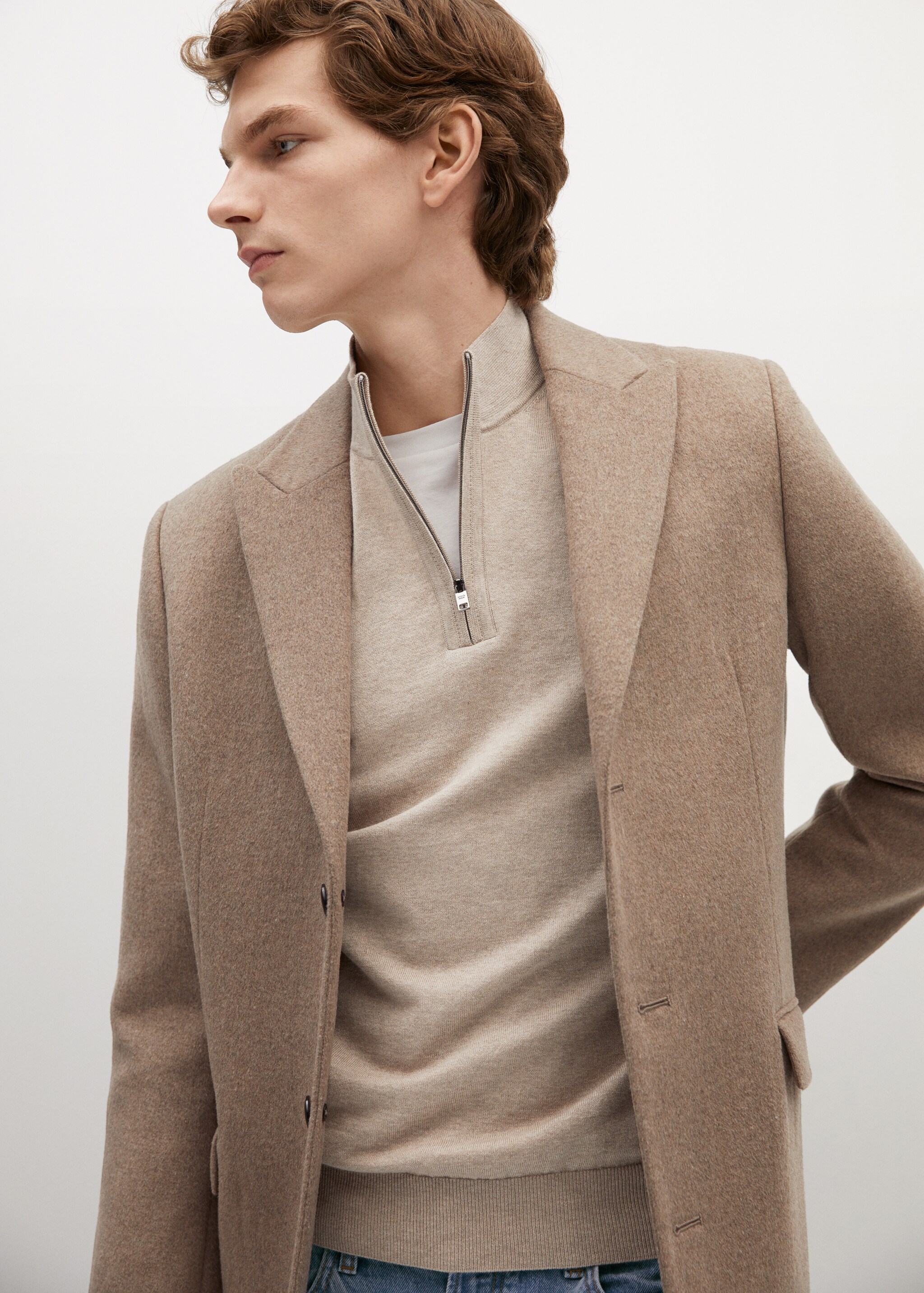 Jersey algodón cashmere cremallera - Detalle del artículo 3