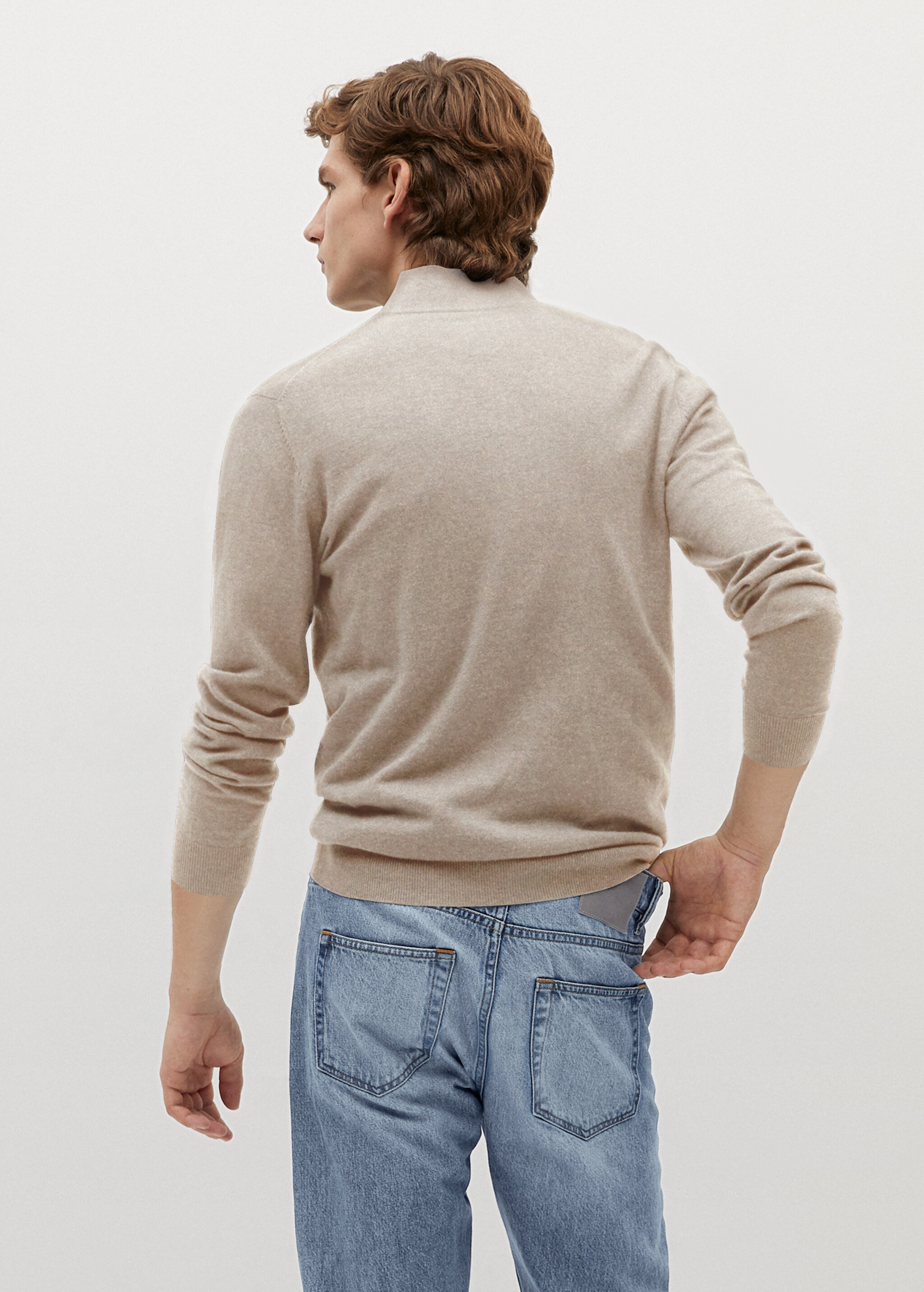 Jersey algodón cashmere cremallera - Reverso del artículo