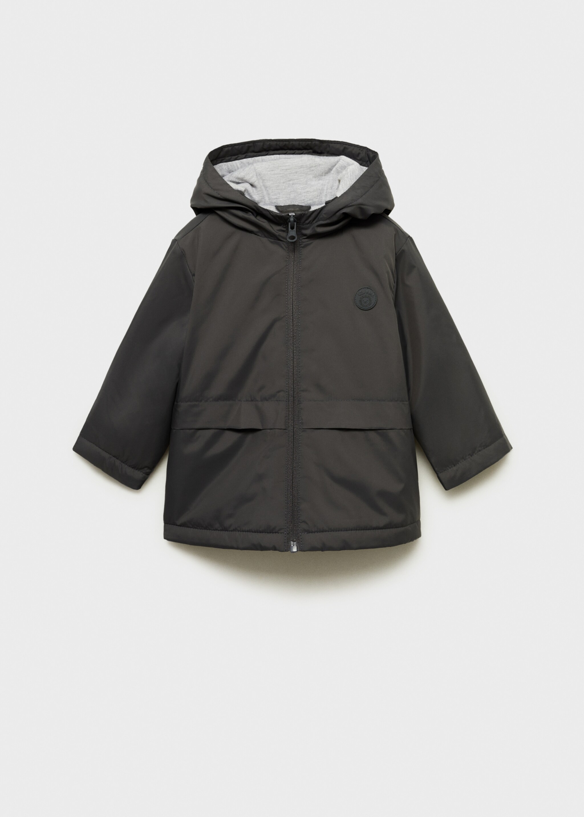 Prošívaný anorak s kapucí - Zboží bez modelu, Šedá antracit. Ref: 87012025-00.