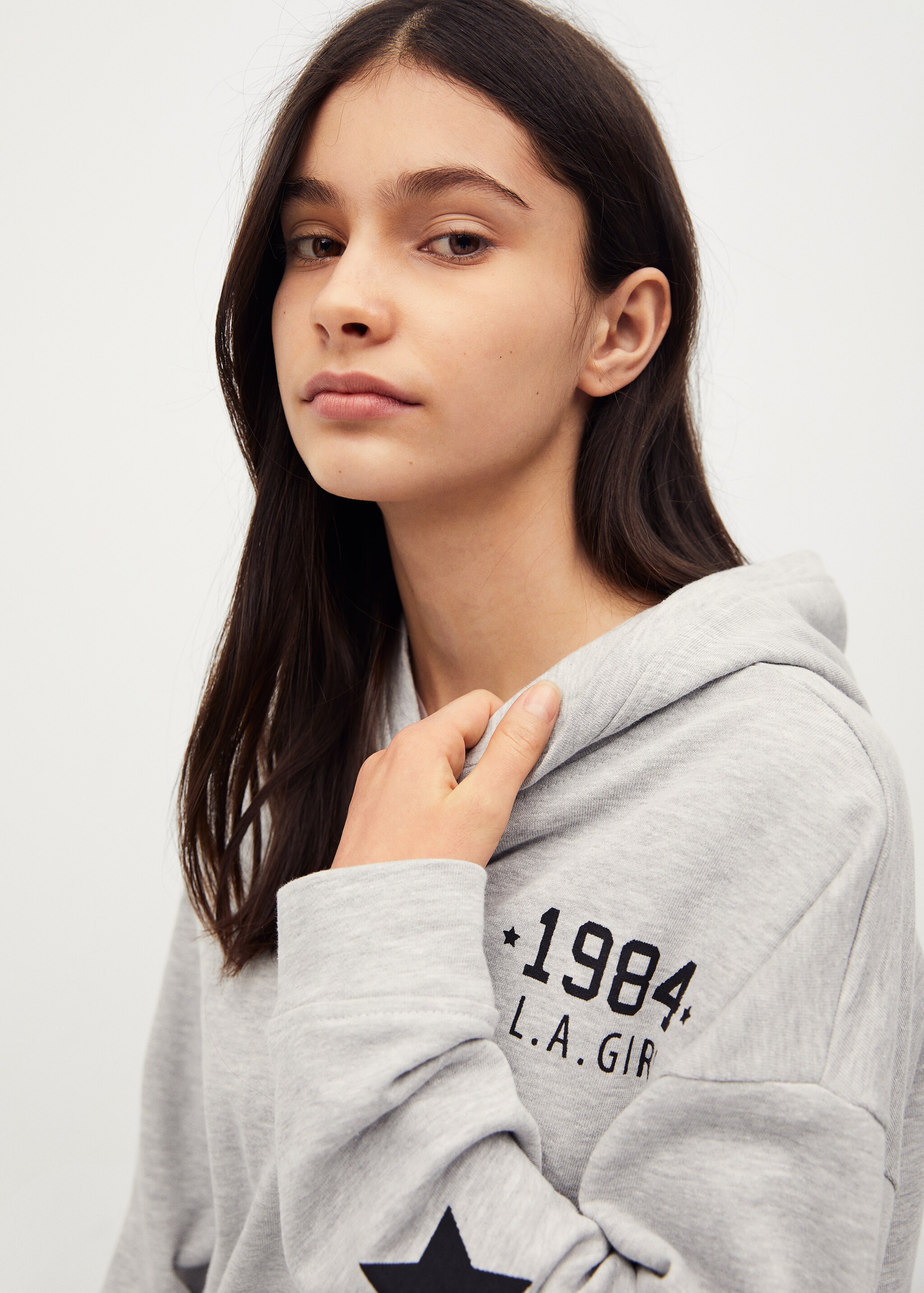 Gemustertes Kapuzen-Sweatshirt - Detail des Artikels 1