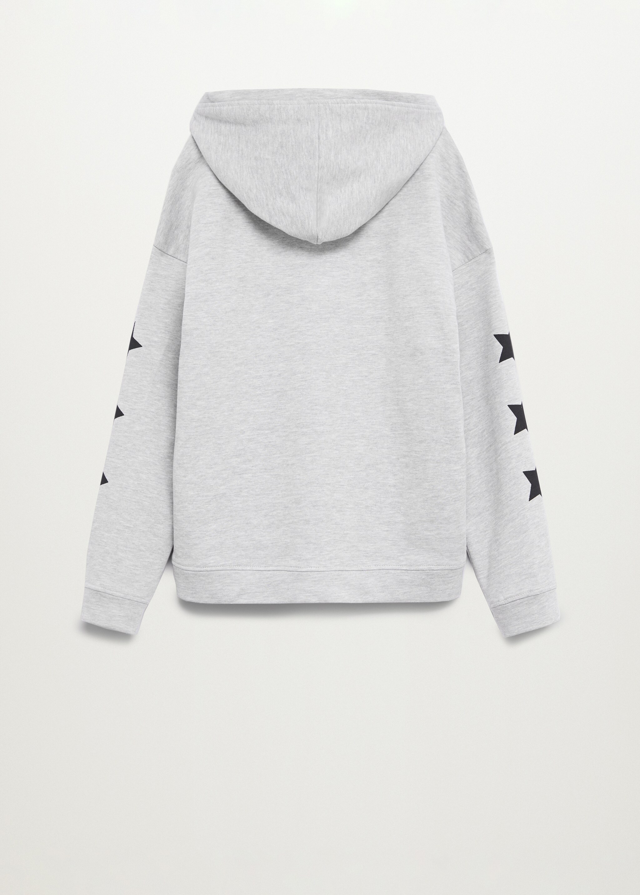 Gemustertes Kapuzen-Sweatshirt - Rückseite des Artikels