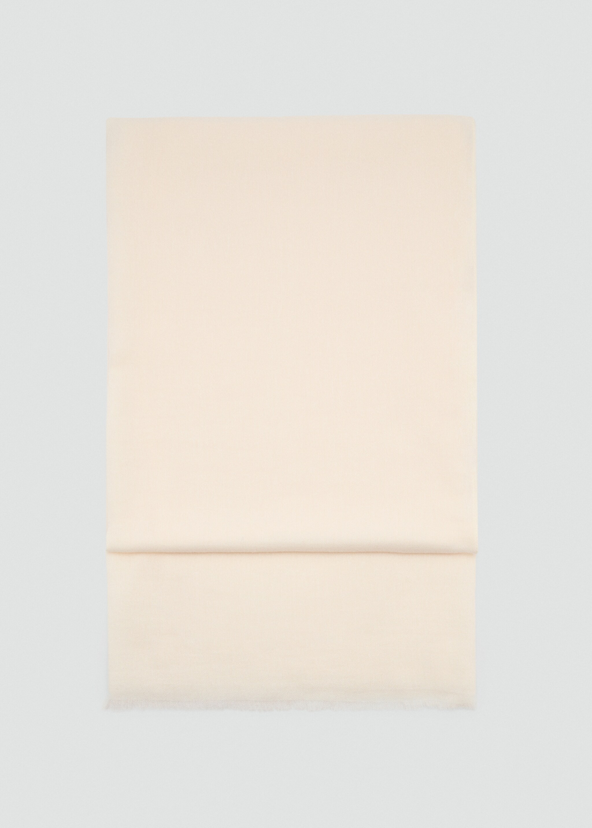 Plain scarf - Article without model, Ecru. Ref: 87012537-00.