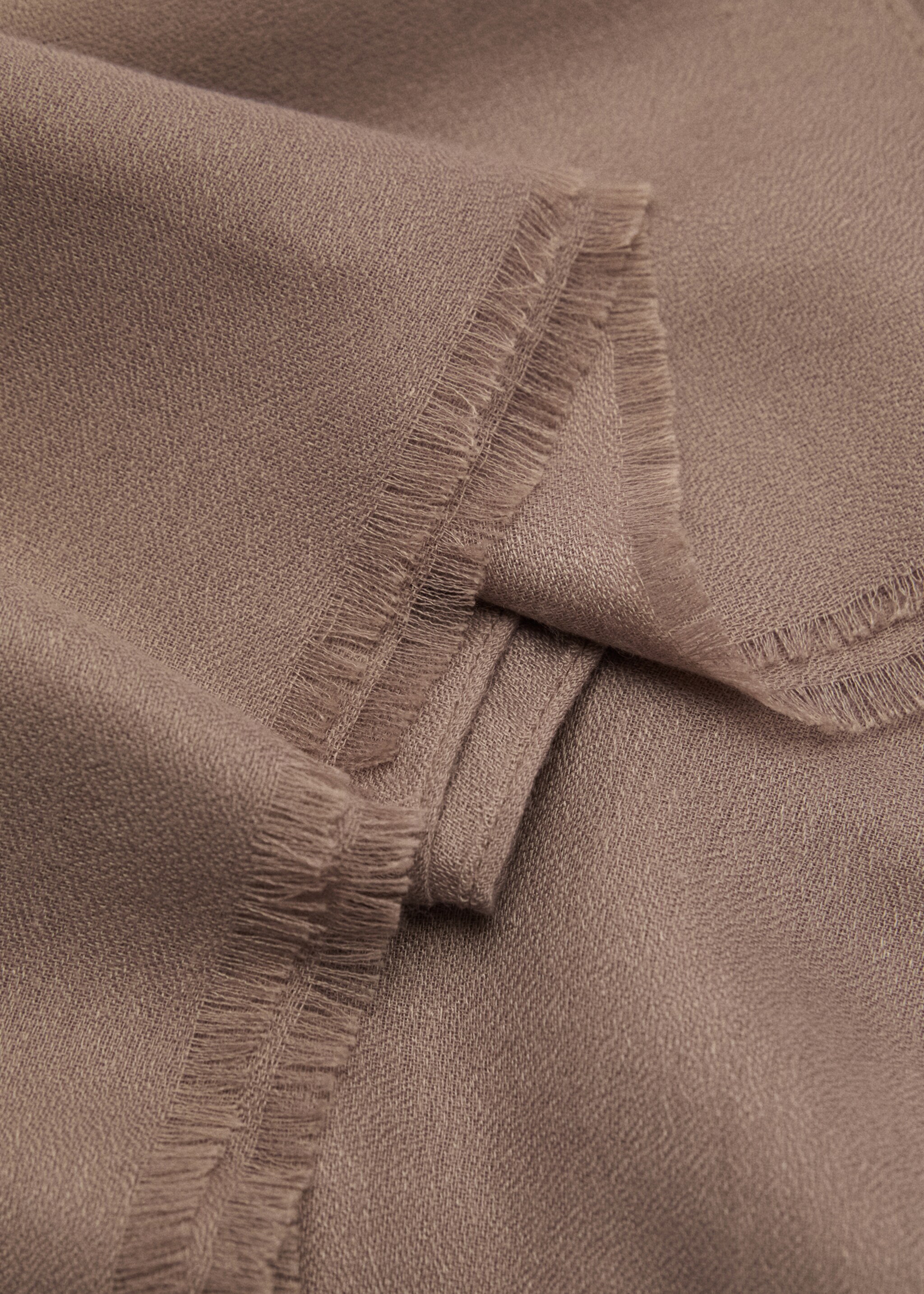 Plain scarf - Medium plane, Medium Brown. Ref: 87012537-00.