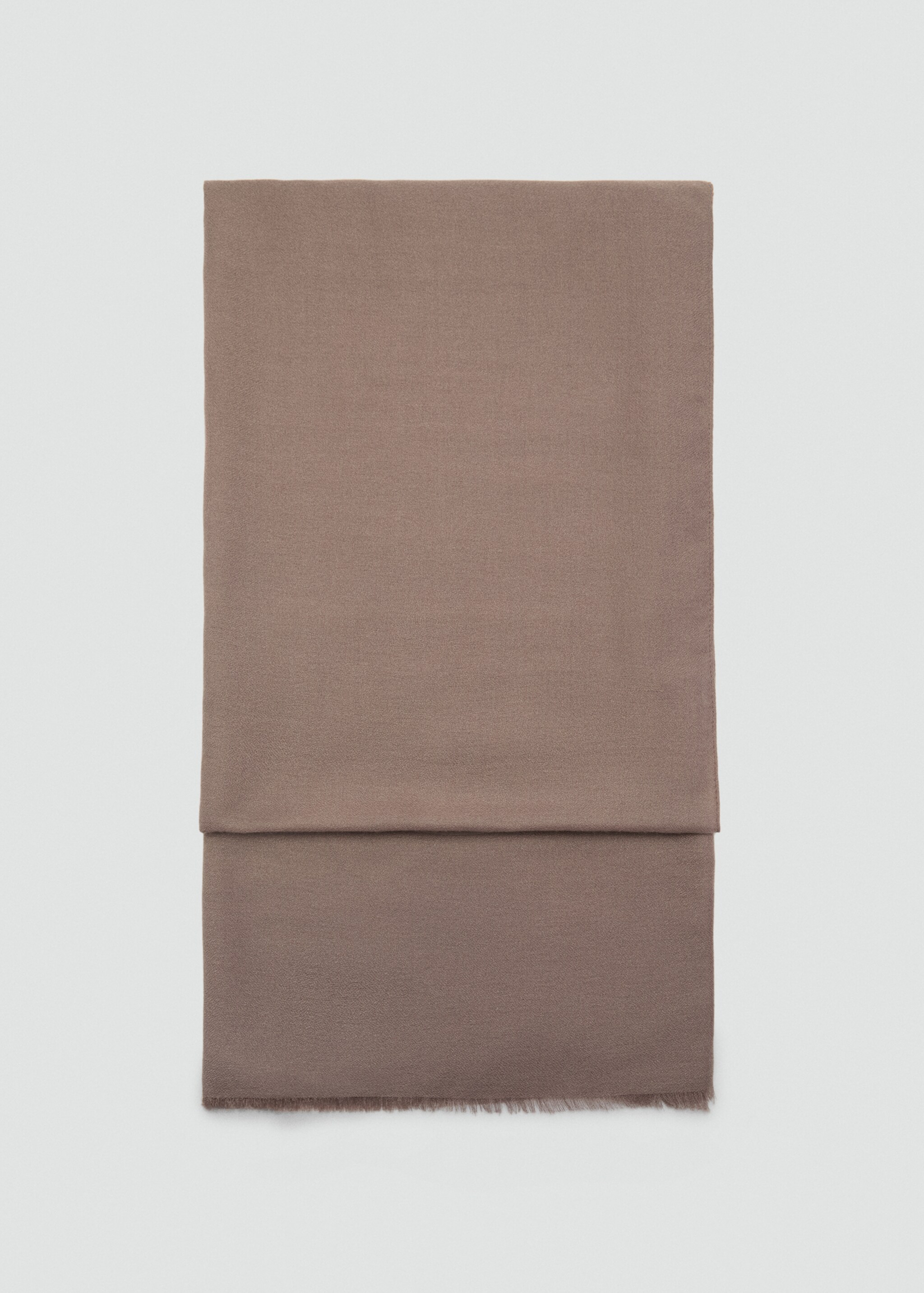 Plain scarf - Article without model, Medium Brown. Ref: 87012537-00.