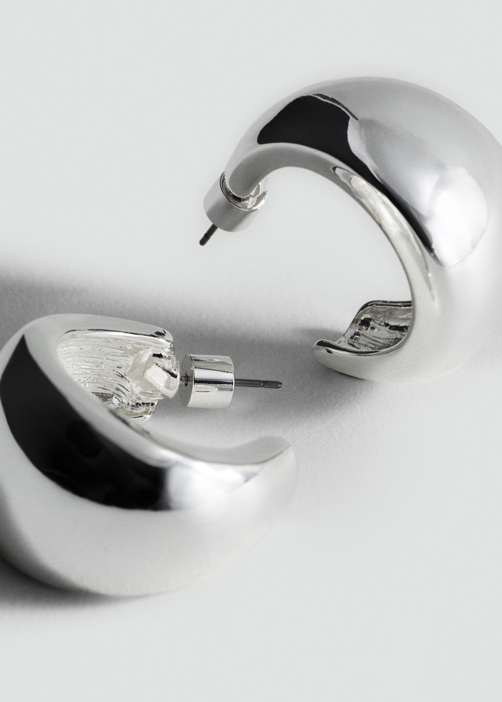 Creole mit Volumen - Mittlere Ansicht, Silber. Ref: 87012547-00.