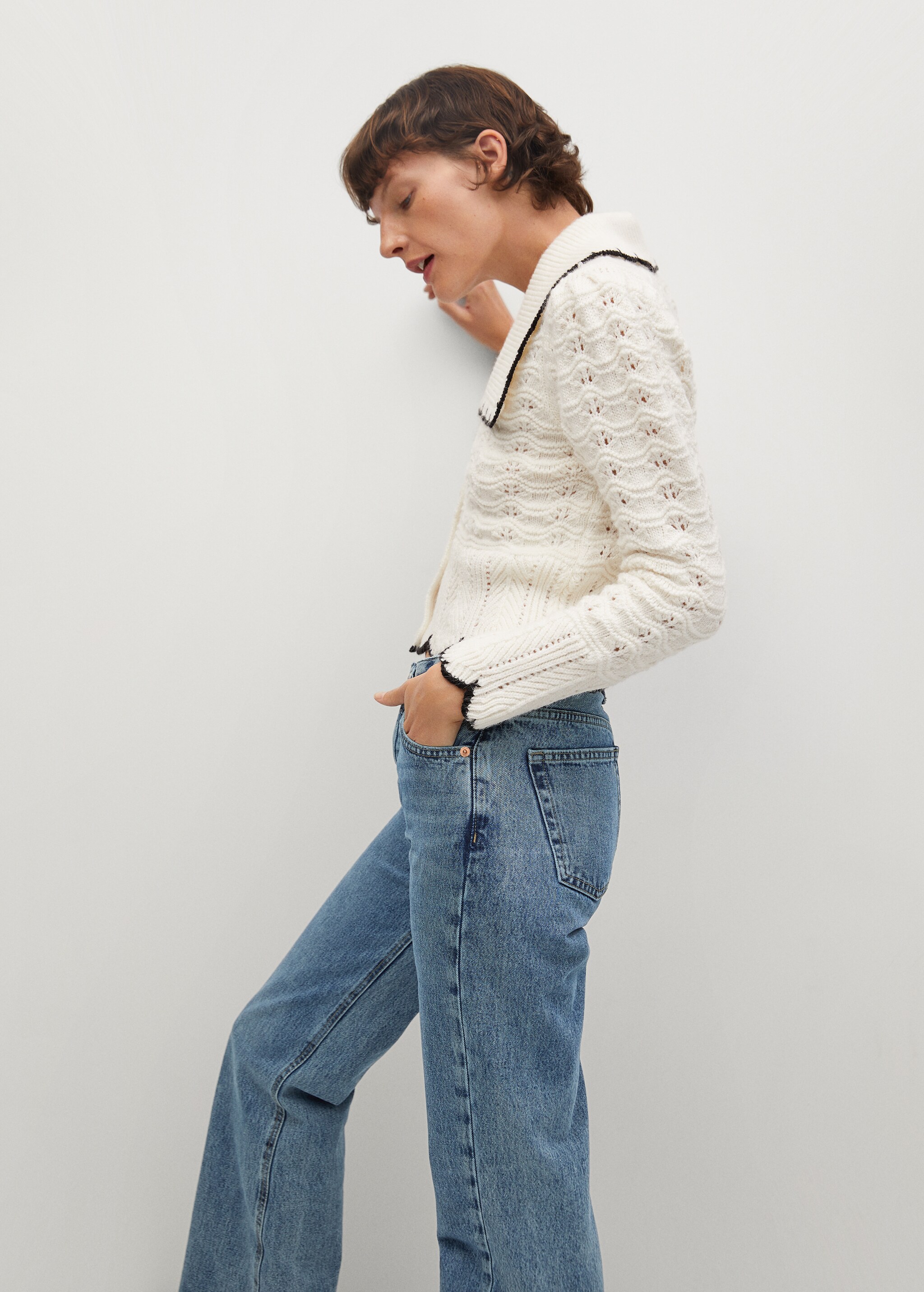 High-waist wideleg jeans - Details of the article 2