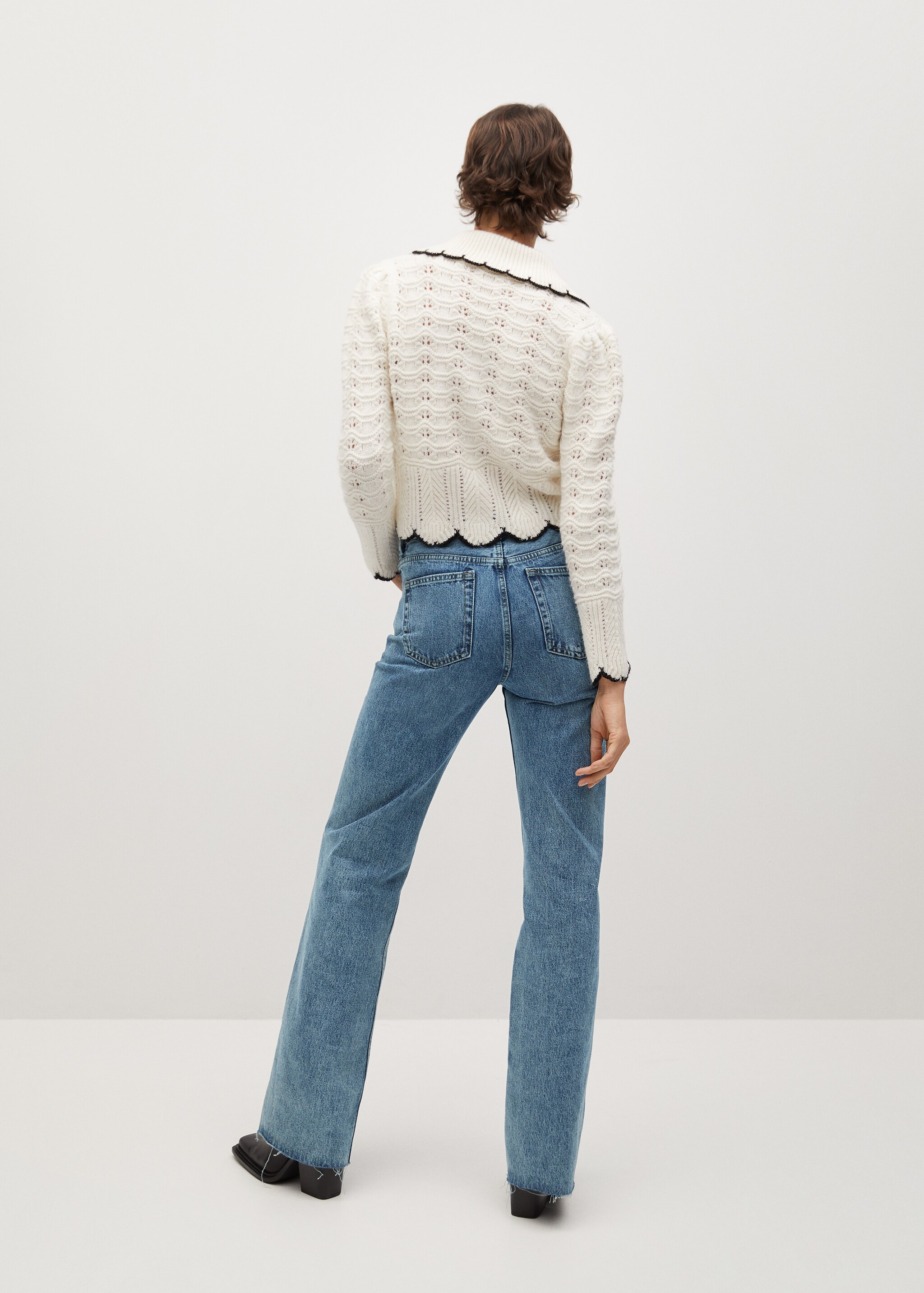 High-waist wideleg jeans - Reverse of the article