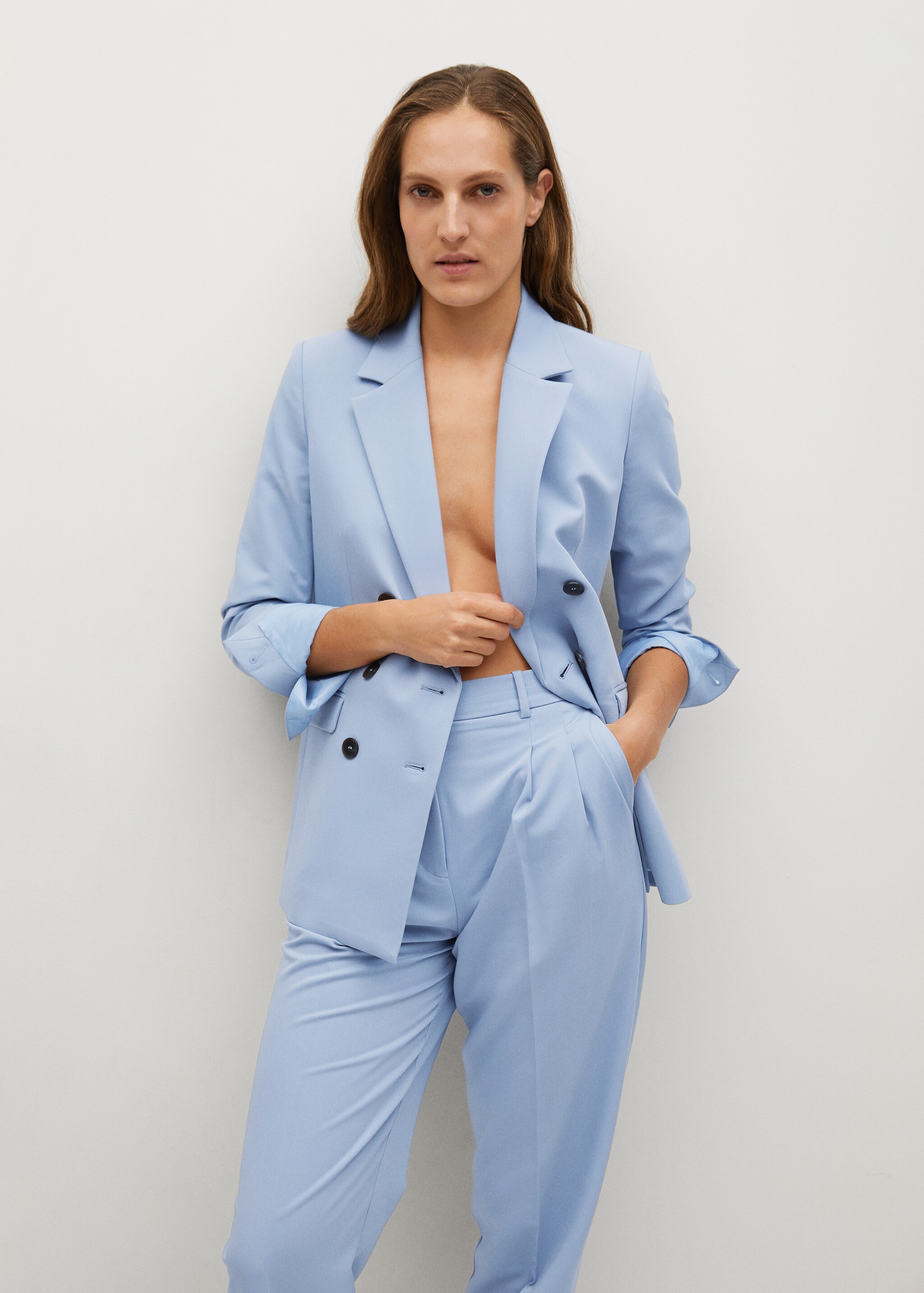 Pleated suit trousers - Details of the article 1