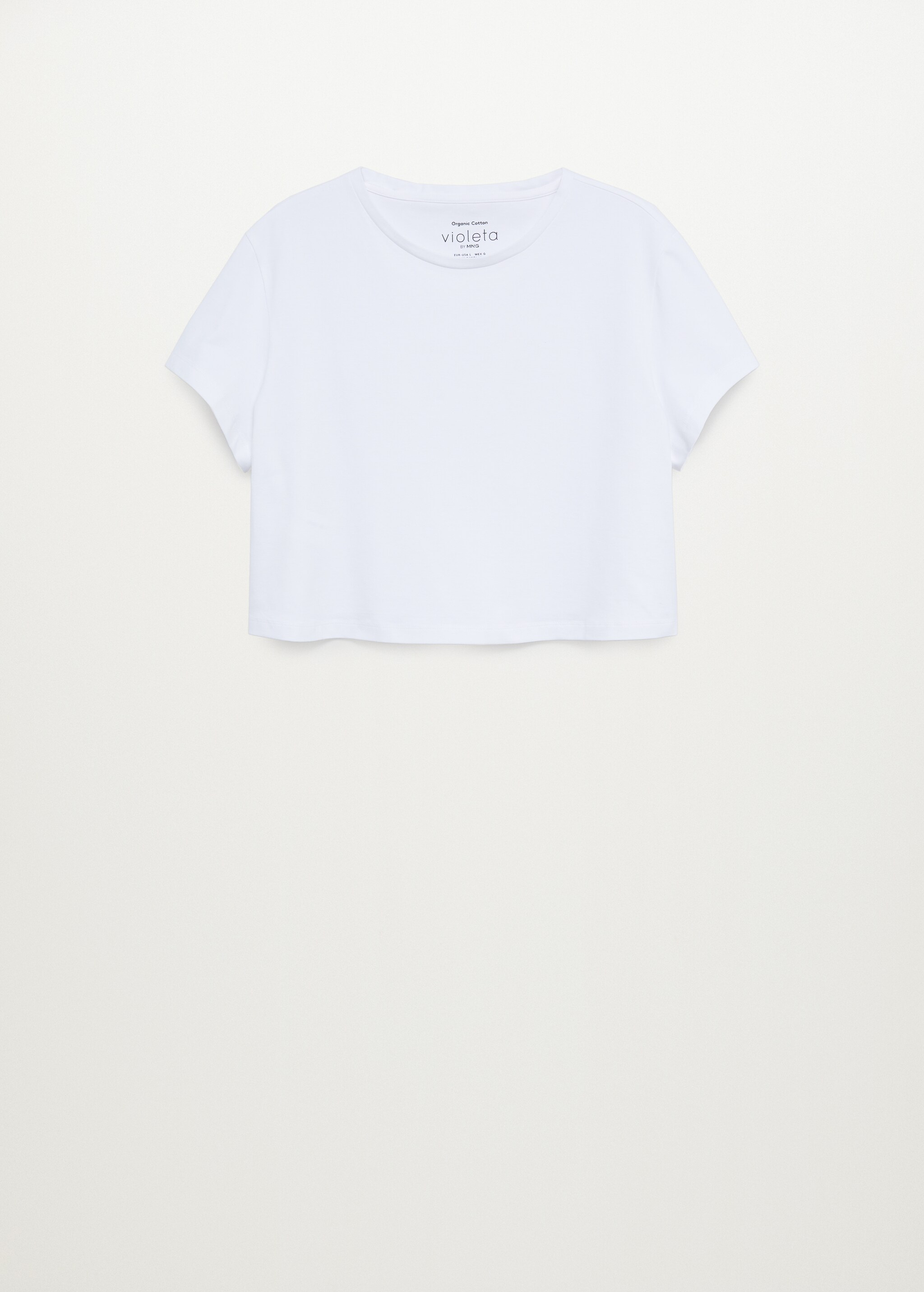 Camiseta crop algodón orgánico - Artículo sin modelo