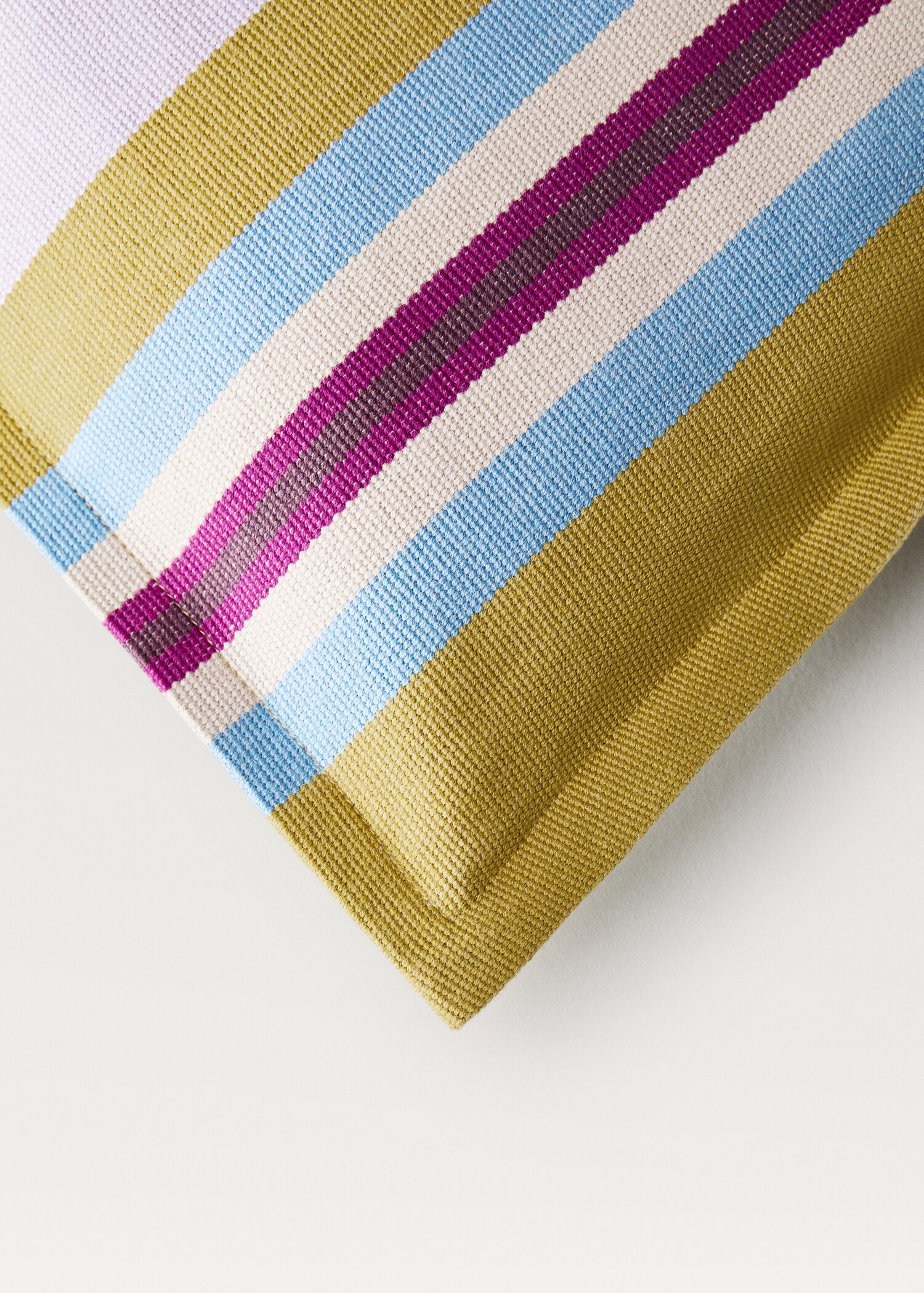 Funda coixí cotó ratlla teixida 30x50 cm - Detall de l'article 2