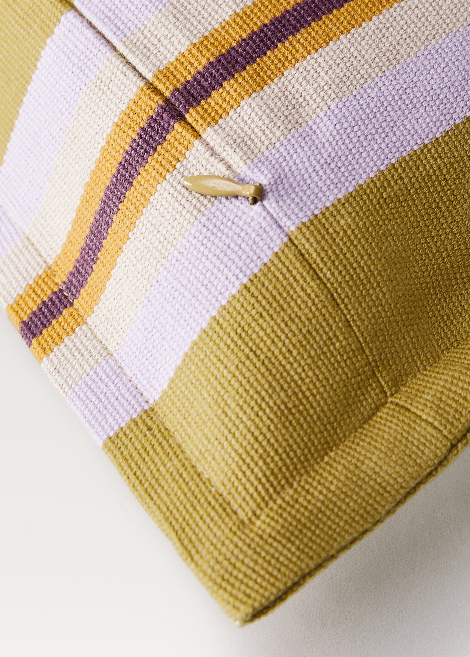 Funda coixí cotó ratlla teixida 30x50 cm - Detall de l'article 3