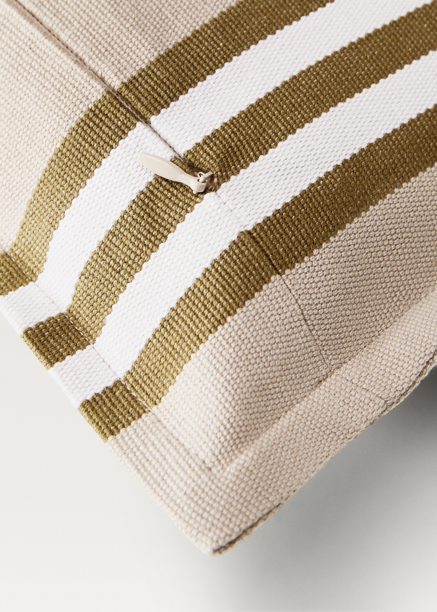 Funda coixí cotó ratlla teixida 30x50 cm - Detall de l'article 3