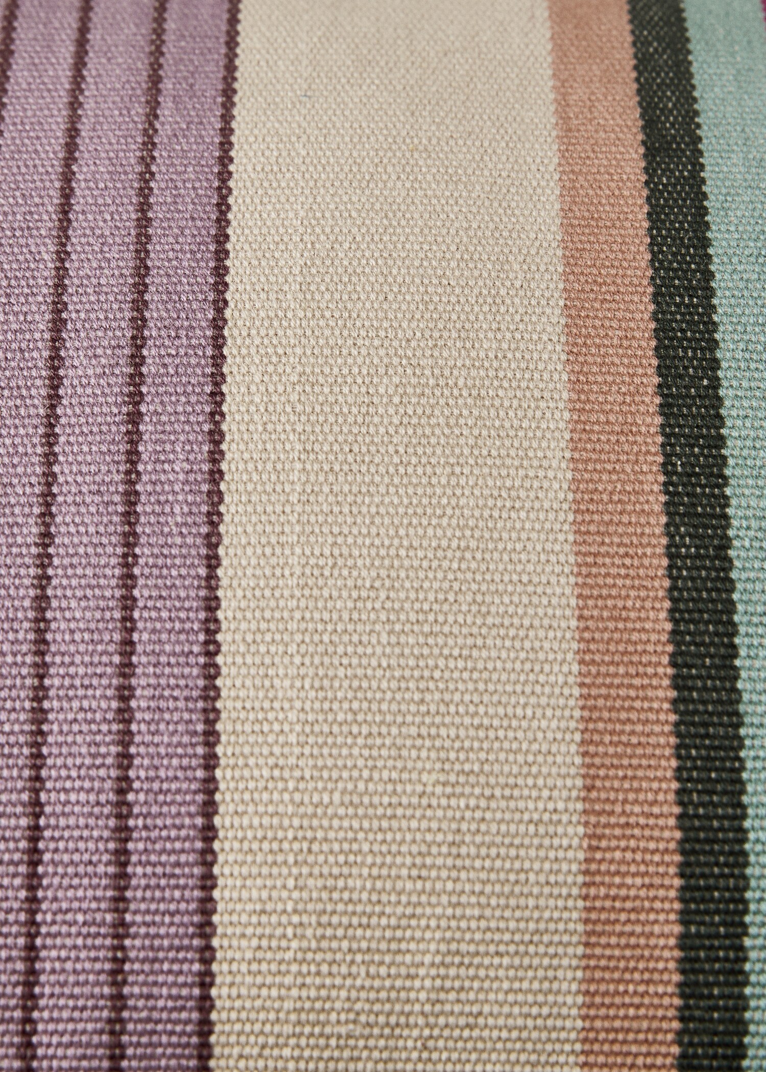 Funda coixí cotó ratlla teixida 30x50 cm - Detall de l'article 4