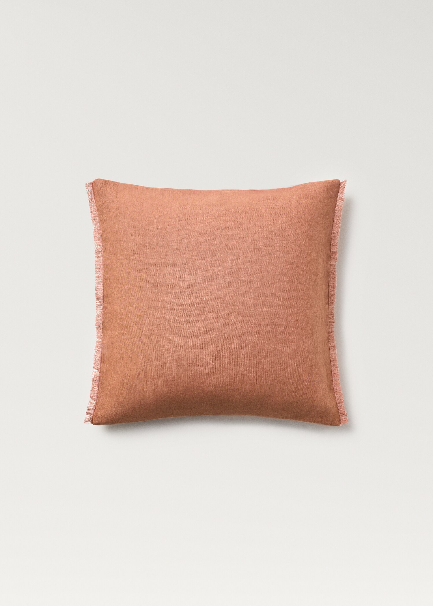 Linen cushion cover with fringes 50x50 cm - Article without model