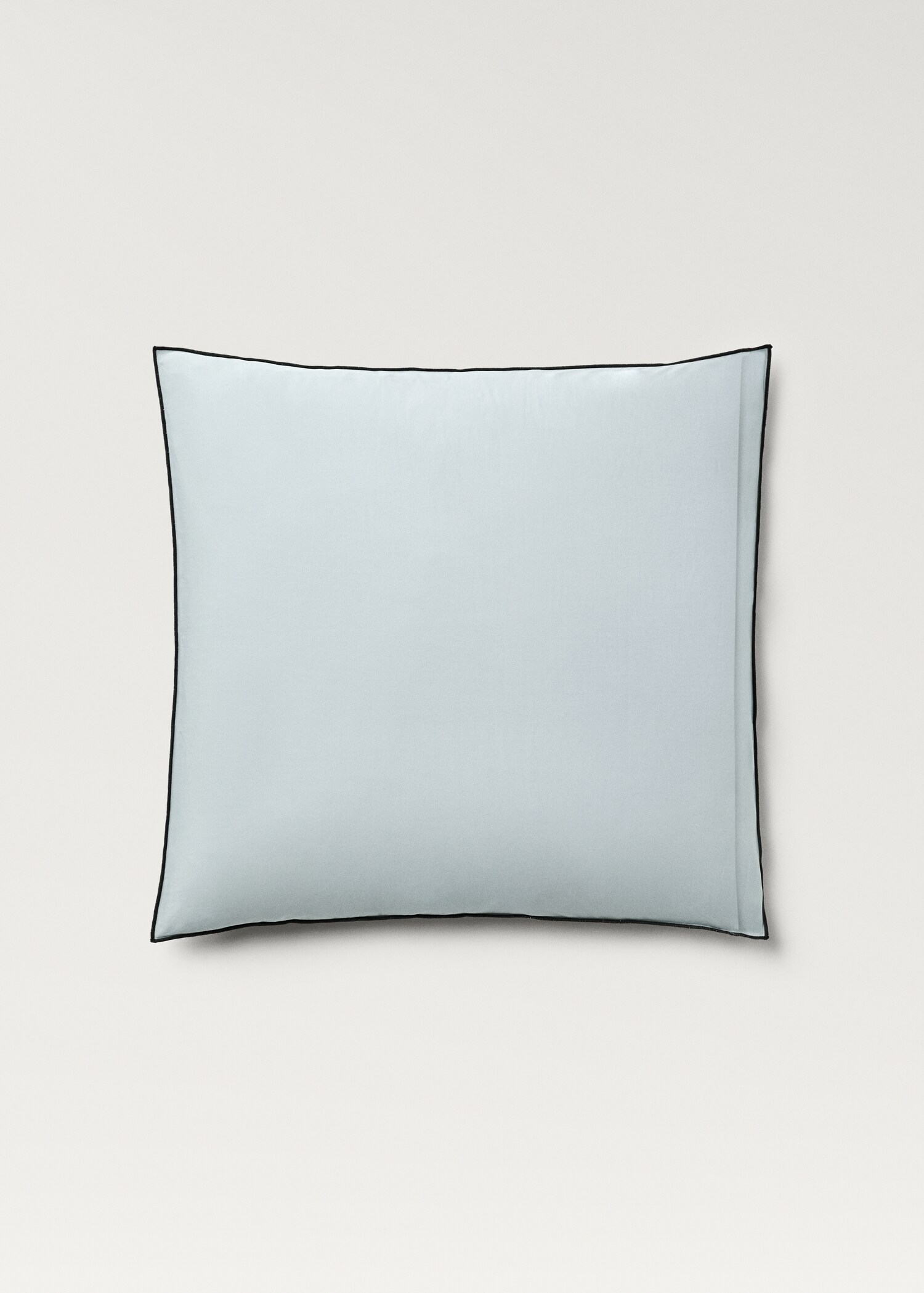 Two cotton percale reversible pillowcases 60x60 cm - Details of the article 1