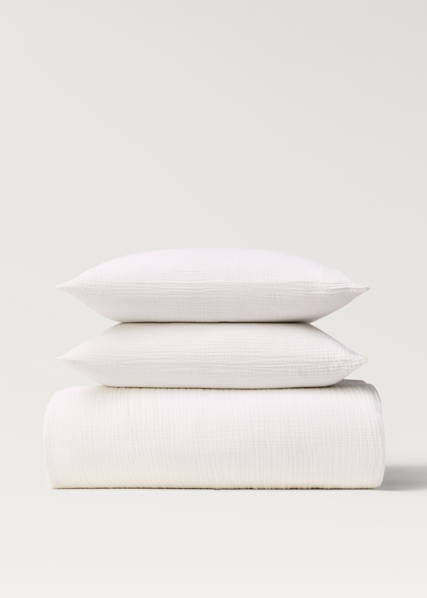 Dekbedovertrek van mousseline katoen bed 135/140 cm - Artikel zonder model