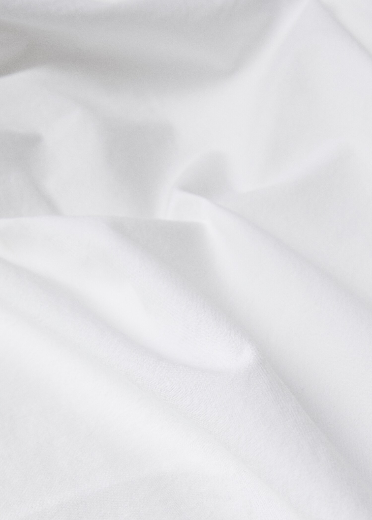 Washed cotton duvet cover with linen ruffle Single bed - Details of the article 2