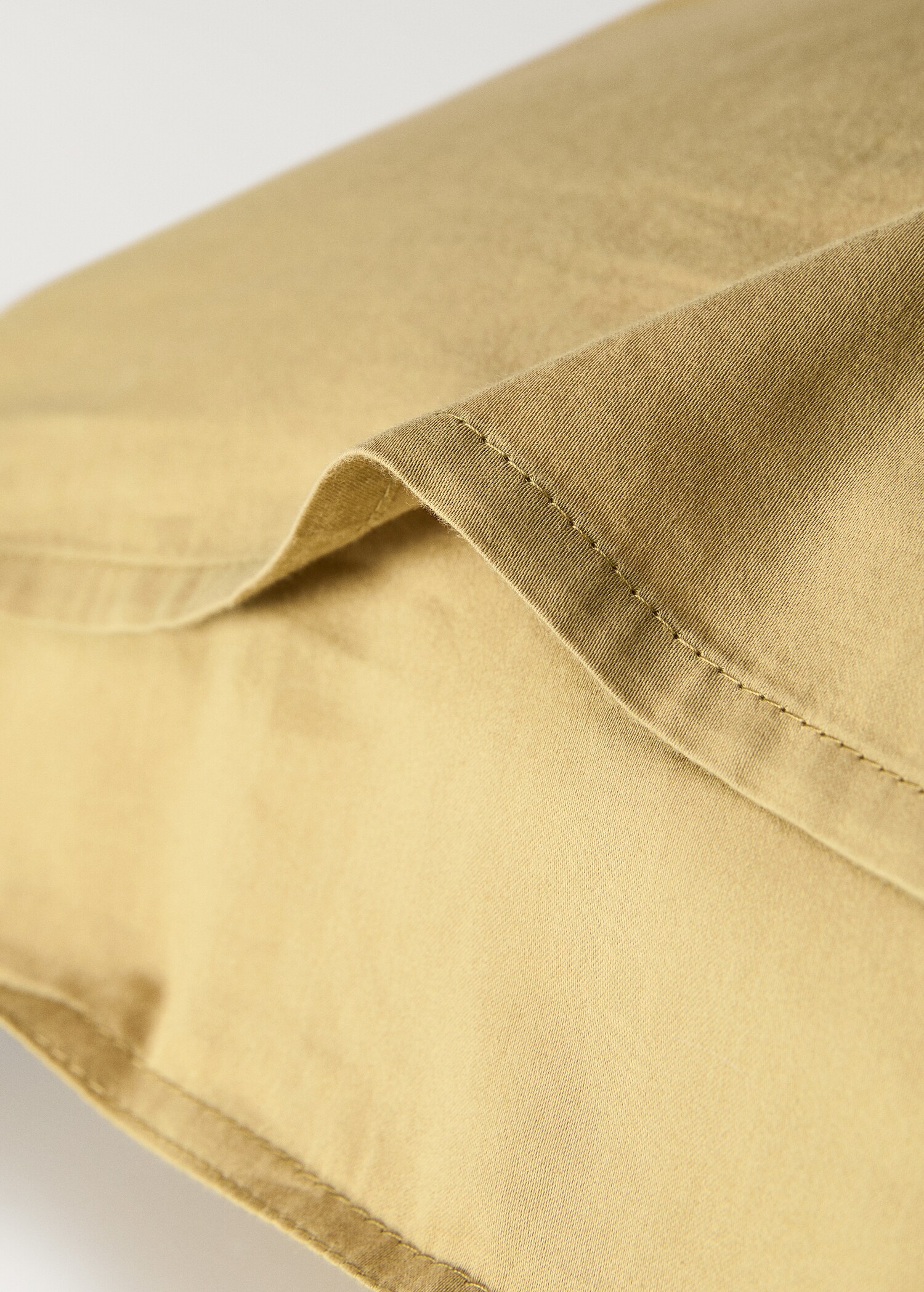 Two washed satin cotton pillowcases with double stitching 50x75 cm - Details of the article 1