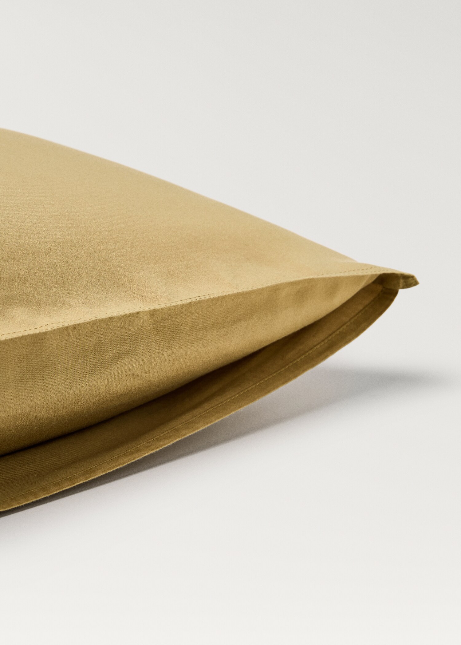 Two washed satin cotton pillowcases with double stitching 50x75 cm - Details of the article 2