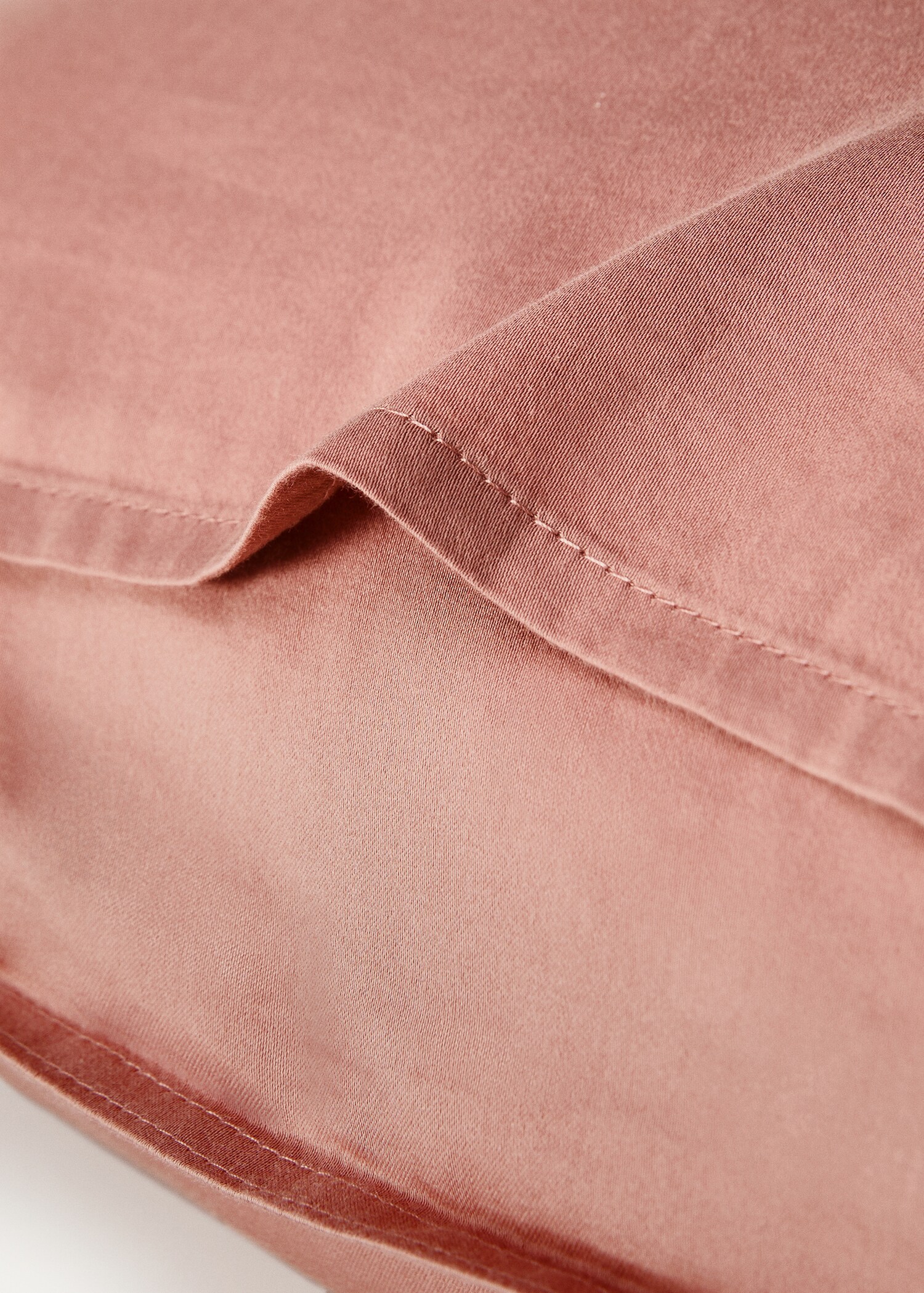 Two washed satin cotton pillowcases with double stitching 50x75 cm - Details of the article 1