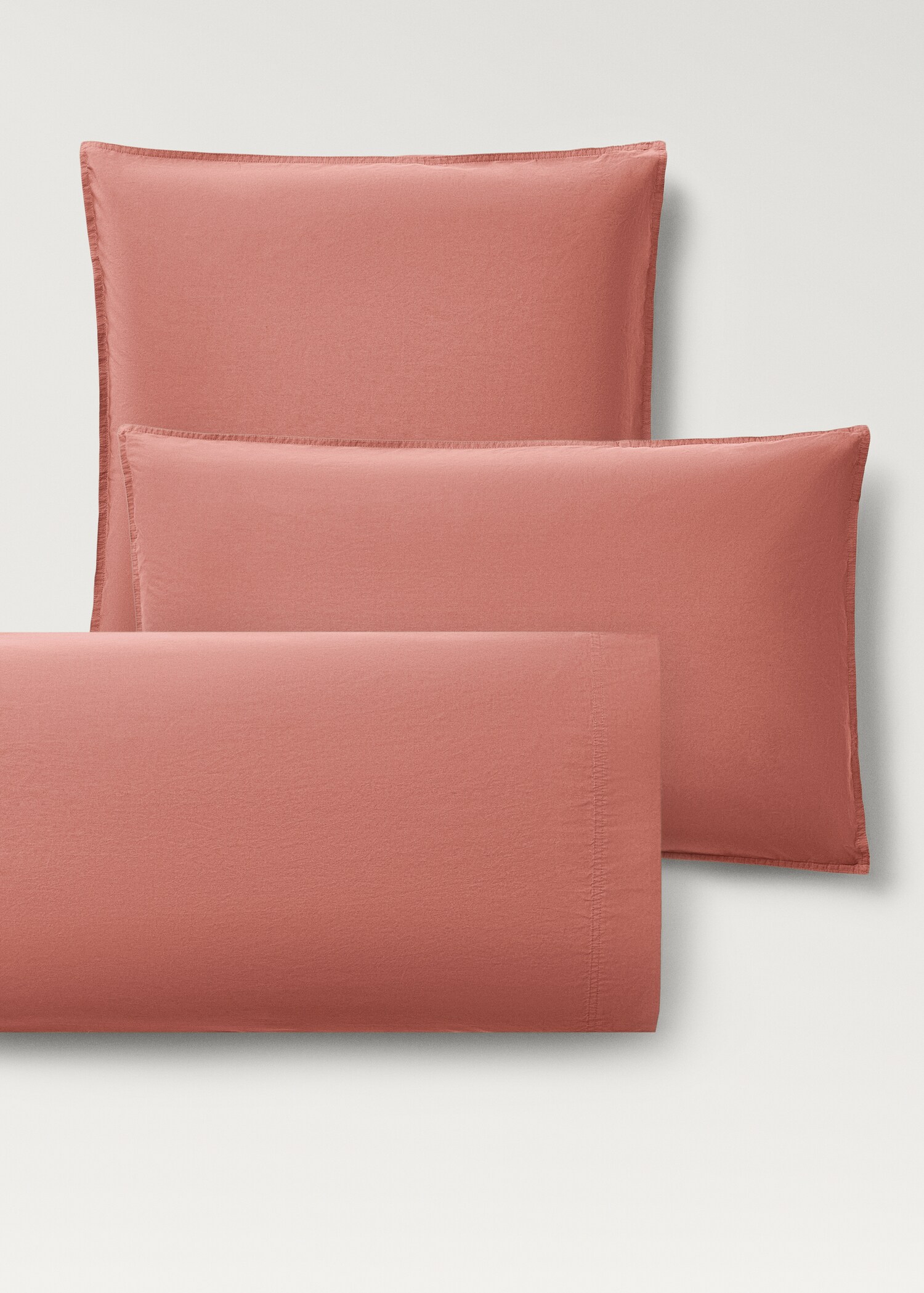 Two cotton poplin double-stitched pillowcases 50x75 cm - Details of the article 4
