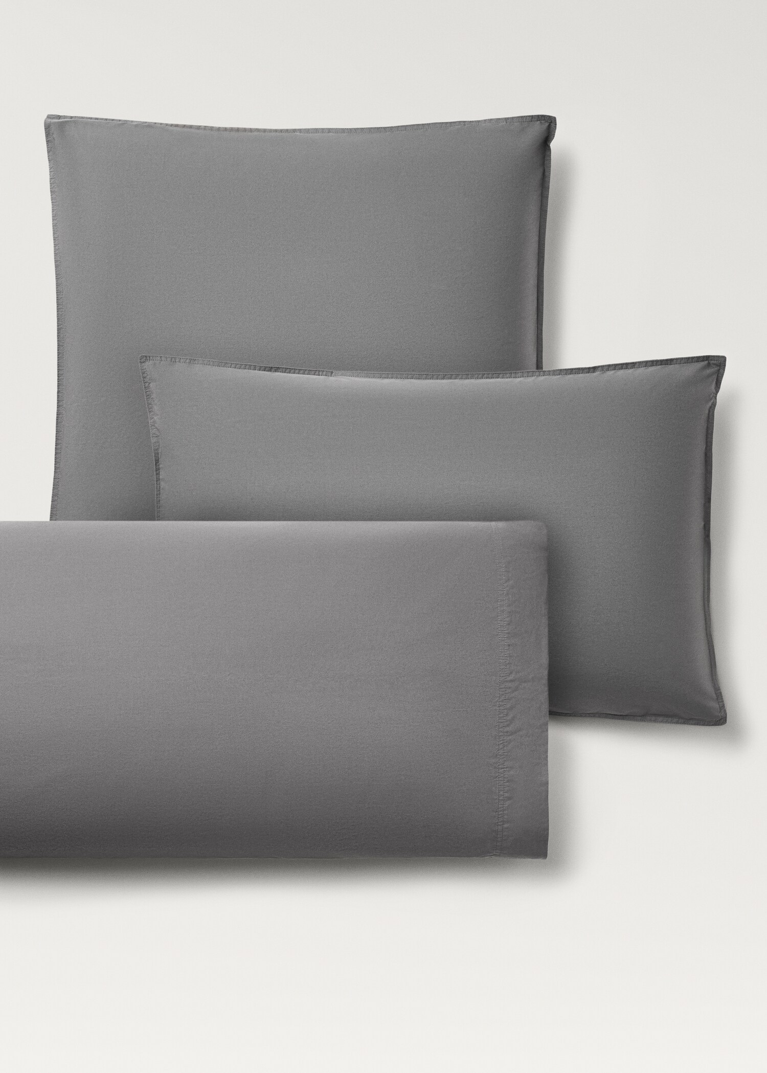 Two cotton poplin double-stitched pillowcases 50x75 cm - Details of the article 4