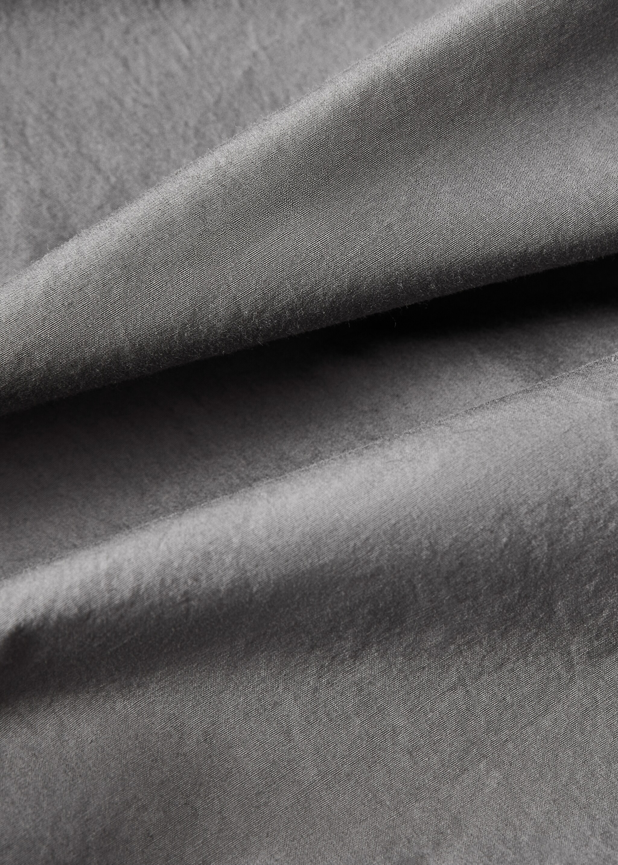 Cotton poplin double-stitched children's duvet cover Single bed - Details of the article 1, Medium Grey. Ref: 87013041-00.