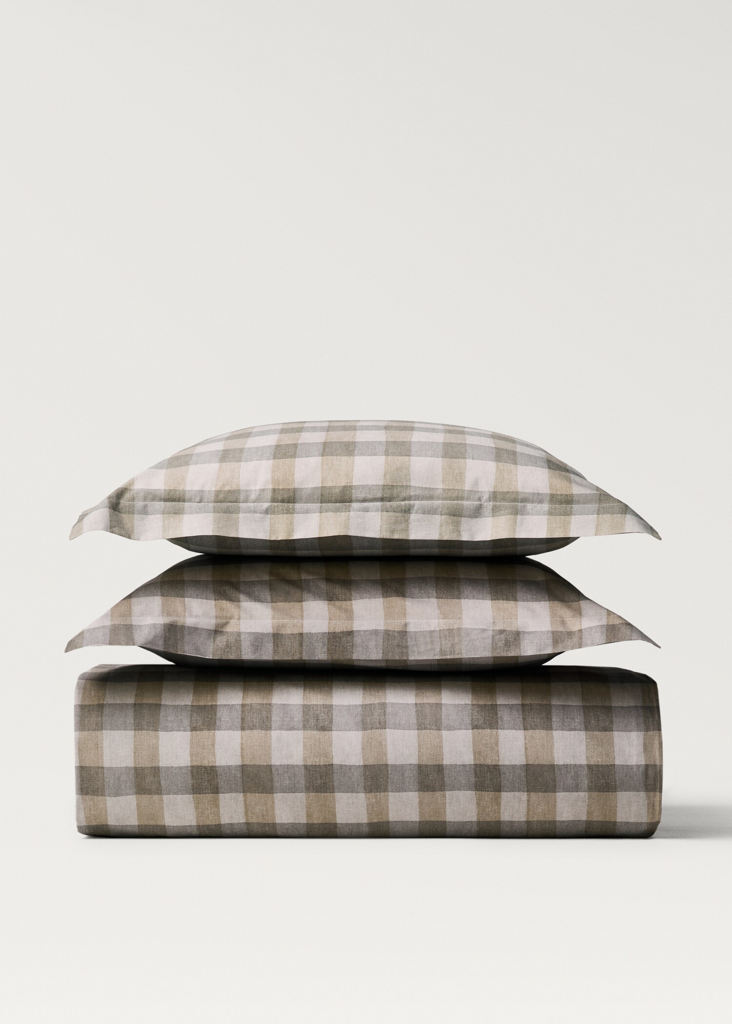 Povlak na přikrývku bavlněný perkál s kostkou, na postel 150/160 cm - Zboží bez modelu