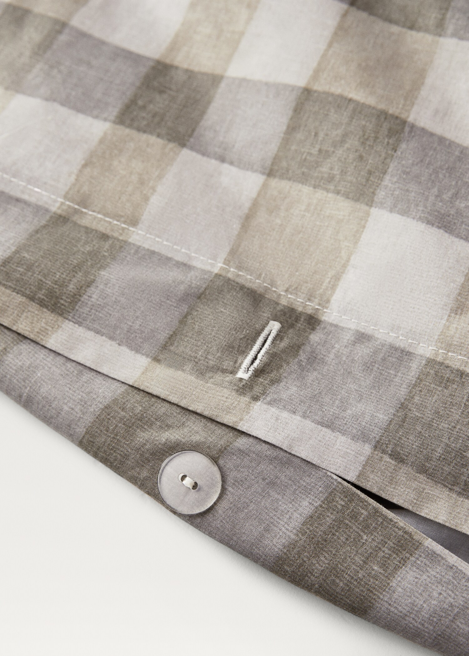 Povlak na přikrývku bavlněný perkál s kostkou, na postel 150/160 cm - Detail zboží 1