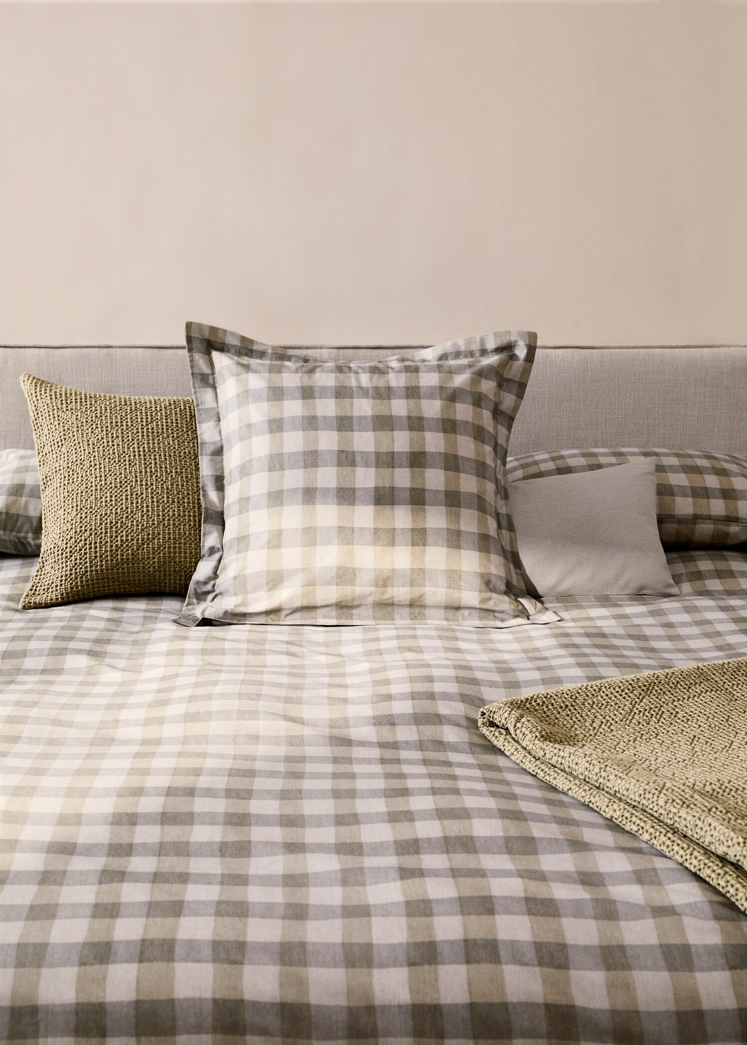 Povlak na přikrývku bavlněný perkál s kostkou, na postel 150/160 cm - Detail zboží 7