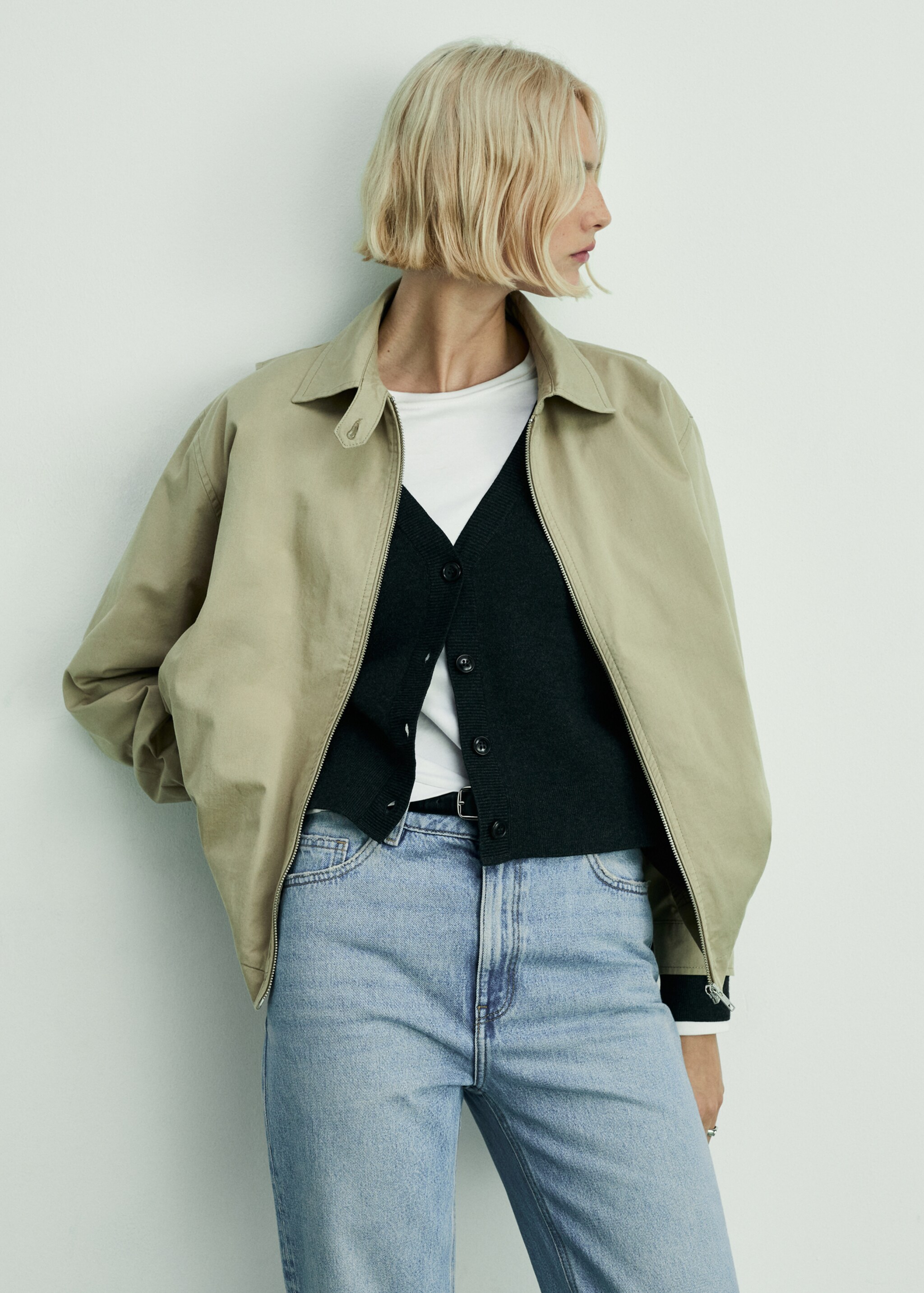 Mom2000 high-waist mom jeans - Detail van het artikel 1, Middenblauw. Ref: 87013272-00.